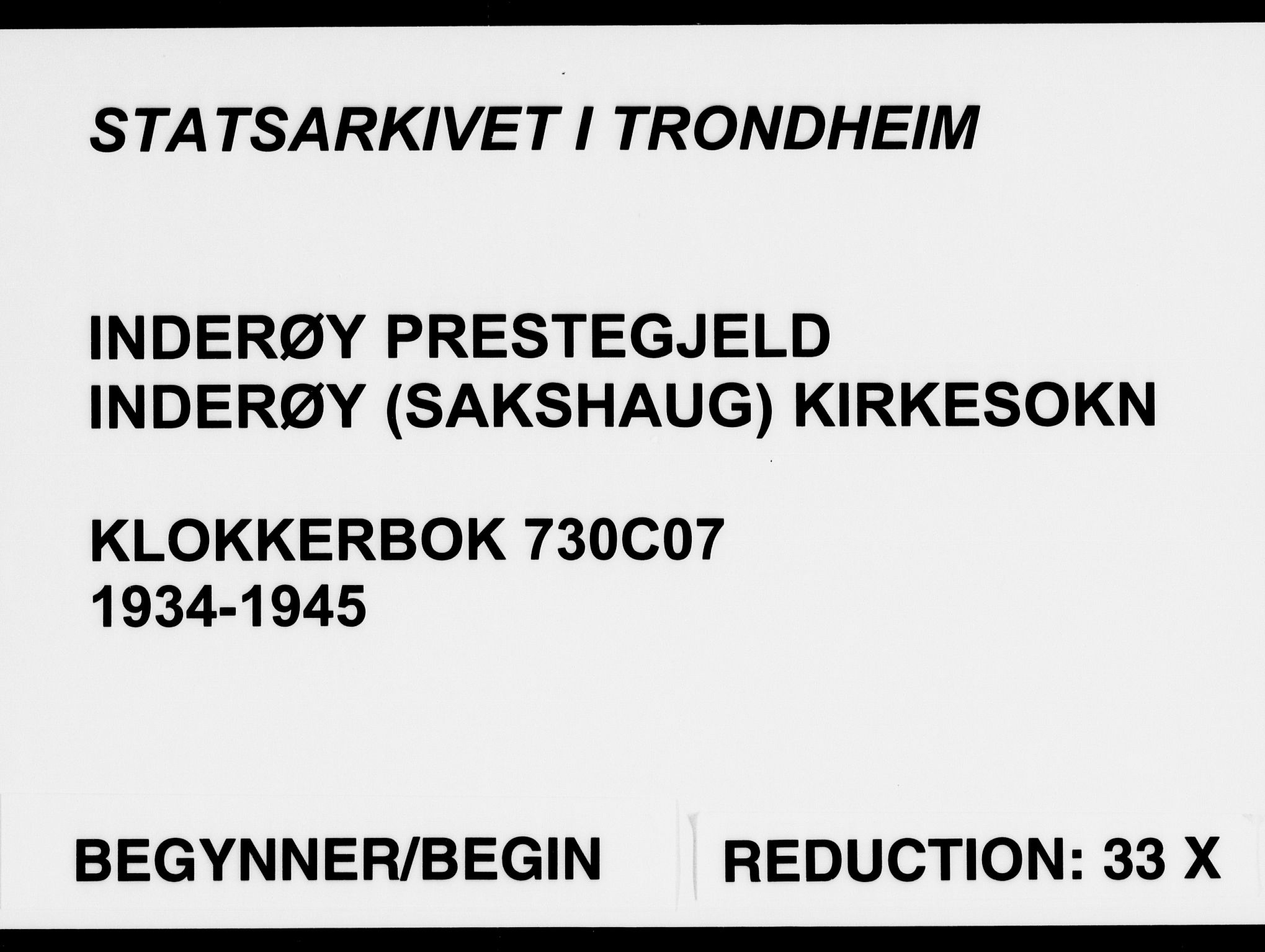 Ministerialprotokoller, klokkerbøker og fødselsregistre - Nord-Trøndelag, SAT/A-1458/730/L0304: Parish register (copy) no. 730C07, 1934-1945