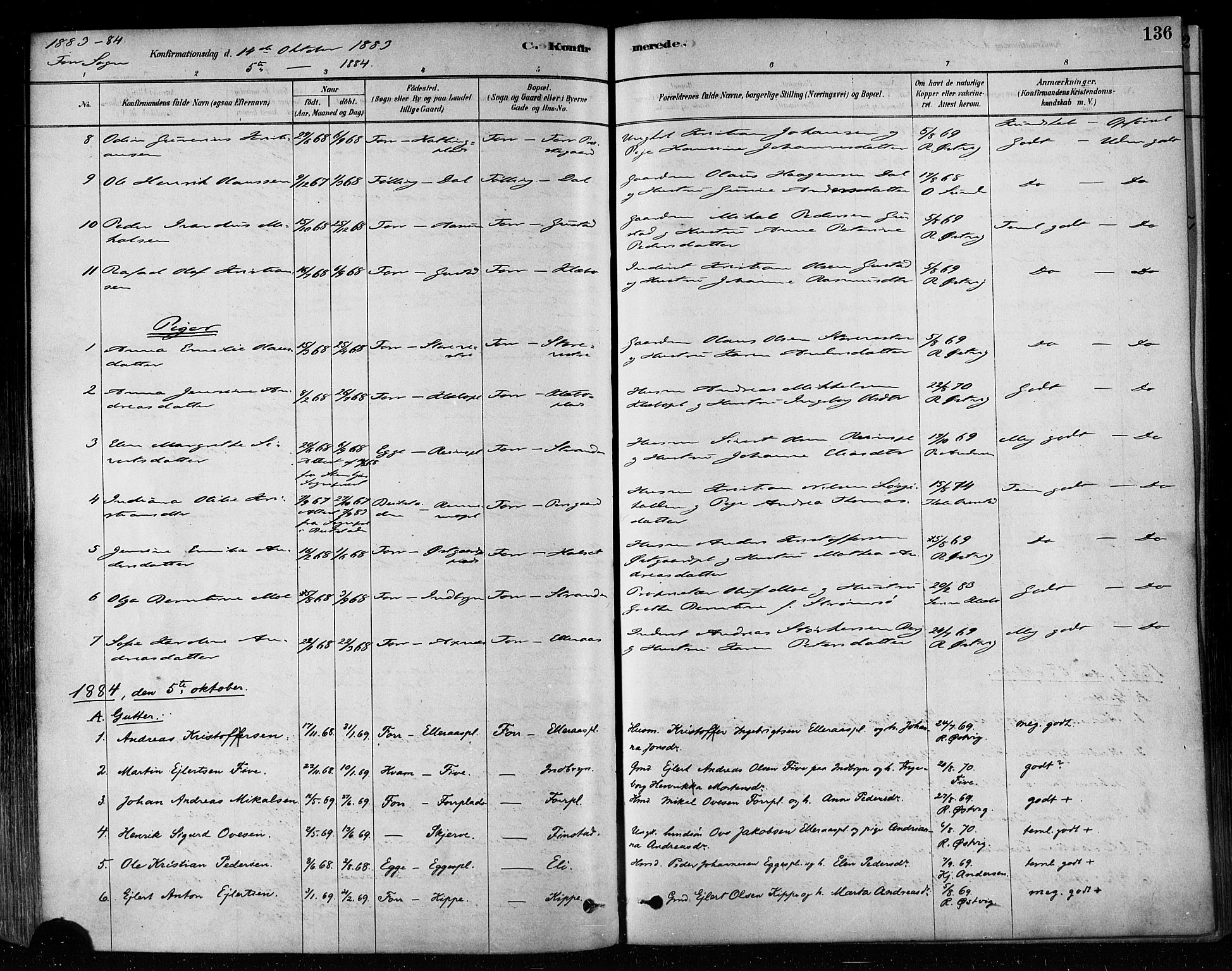 Ministerialprotokoller, klokkerbøker og fødselsregistre - Nord-Trøndelag, SAT/A-1458/746/L0448: Parish register (official) no. 746A07 /1, 1878-1900, p. 136