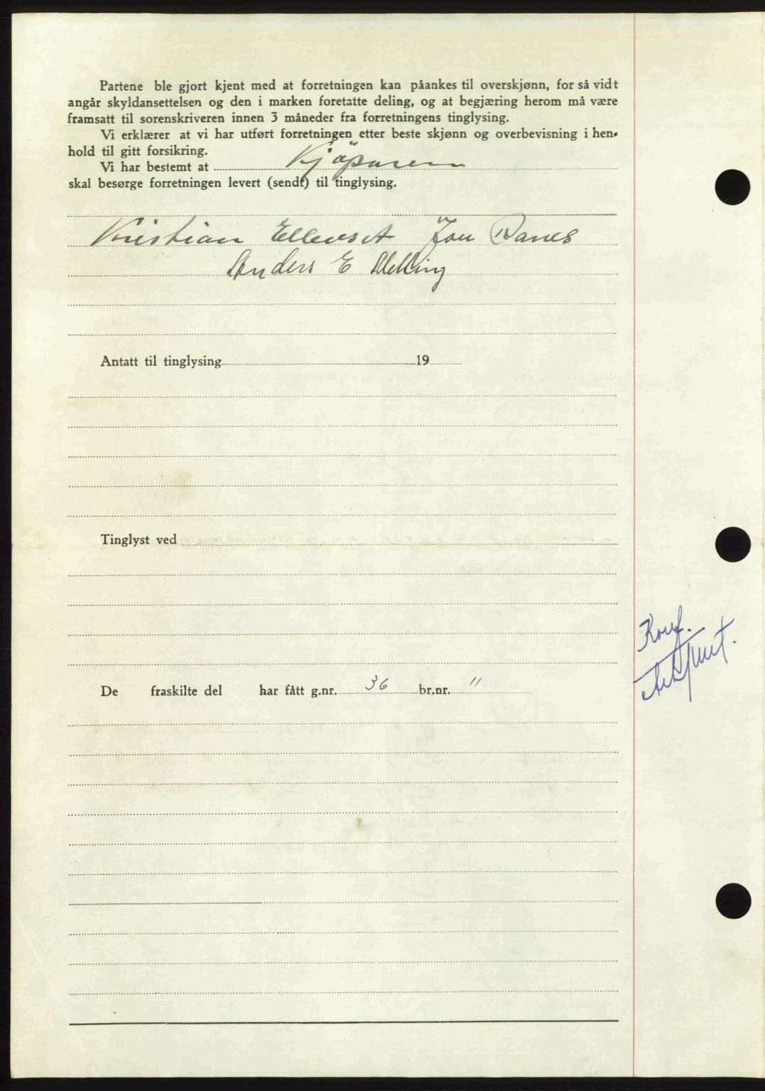 Nordmøre sorenskriveri, AV/SAT-A-4132/1/2/2Ca: Mortgage book no. A114, 1950-1950, Diary no: : 660/1950