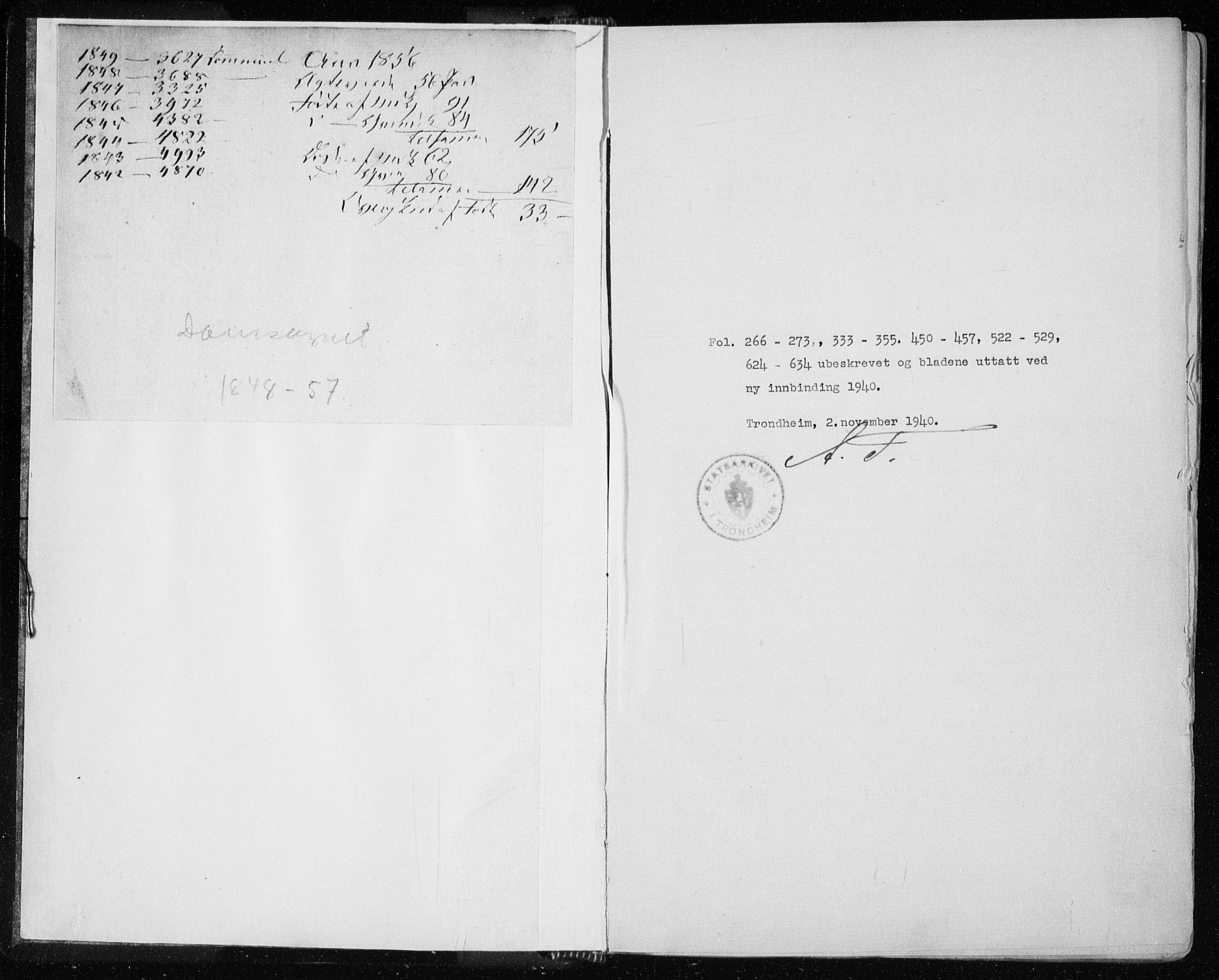 Ministerialprotokoller, klokkerbøker og fødselsregistre - Sør-Trøndelag, SAT/A-1456/601/L0051: Parish register (official) no. 601A19, 1848-1857