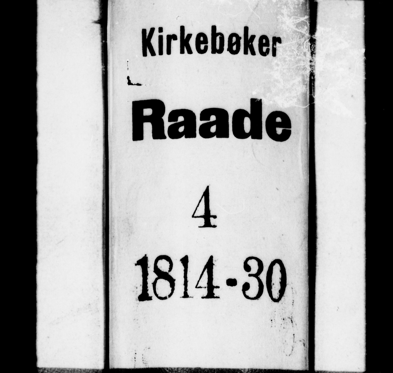 Råde prestekontor kirkebøker, SAO/A-2009/F/Fa/L0004: Parish register (official) no. 4, 1814-1830