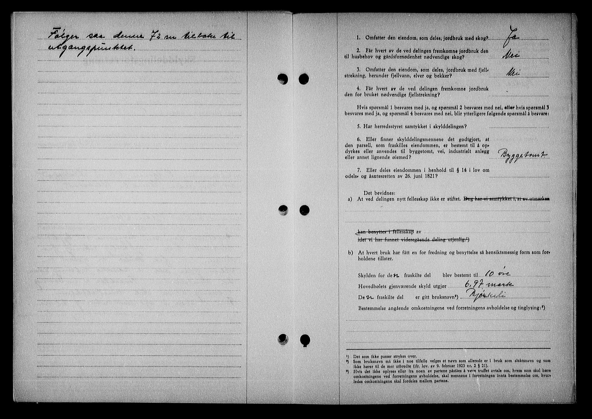 Nedenes sorenskriveri, AV/SAK-1221-0006/G/Gb/Gba/L0051: Mortgage book no. A-V, 1943-1944, Diary no: : 920/1943