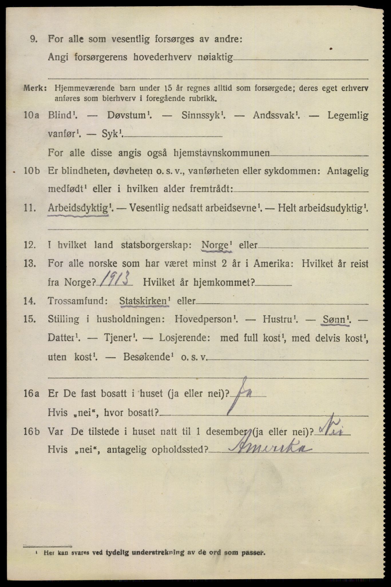 SAKO, 1920 census for Eidanger, 1920, p. 6677