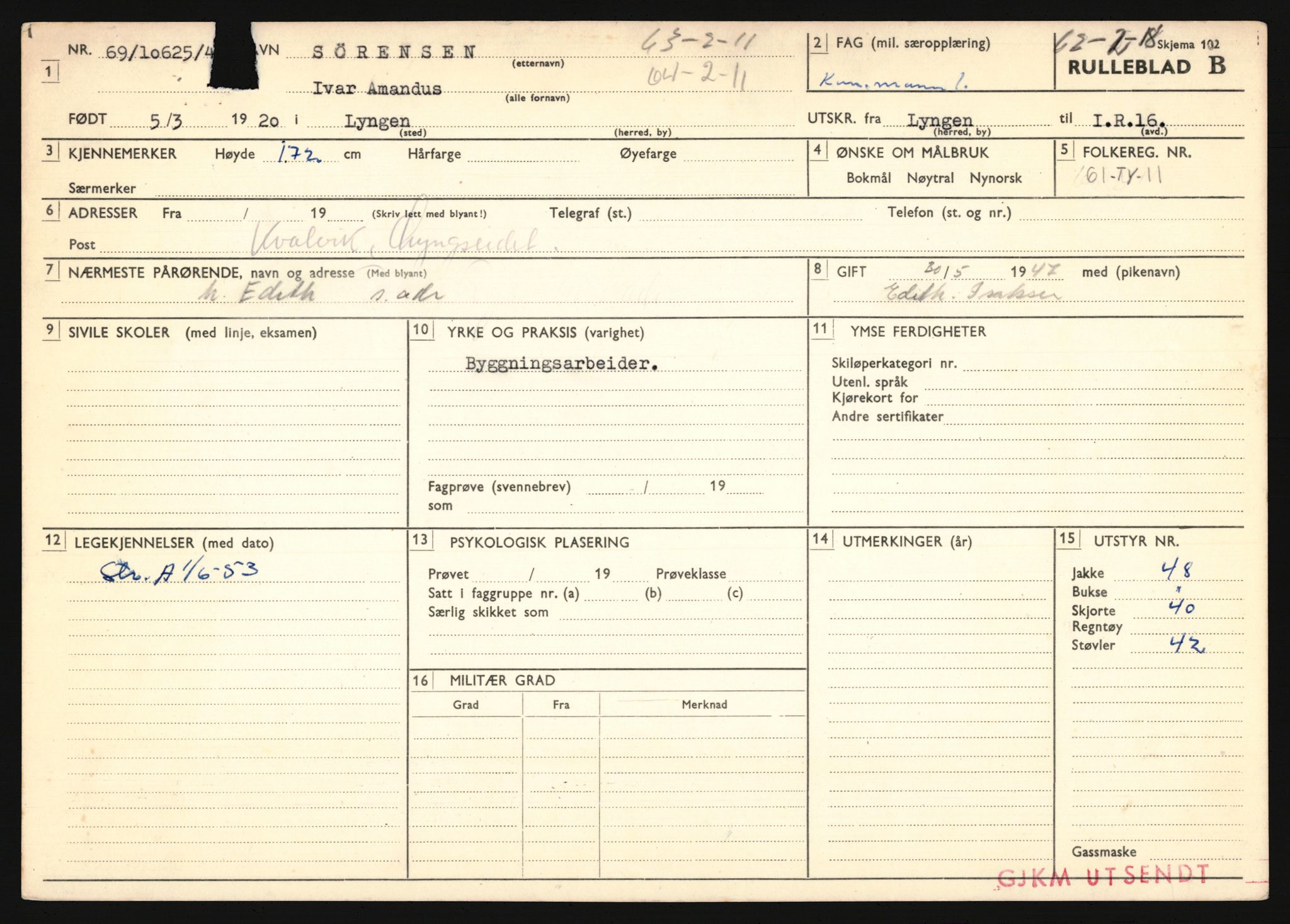 Forsvaret, Troms infanteriregiment nr. 16, AV/RA-RAFA-3146/P/Pa/L0024/0002: Rulleblad / Rulleblad for regimentets menige mannskaper, årsklasse 1941, 1941, p. 484