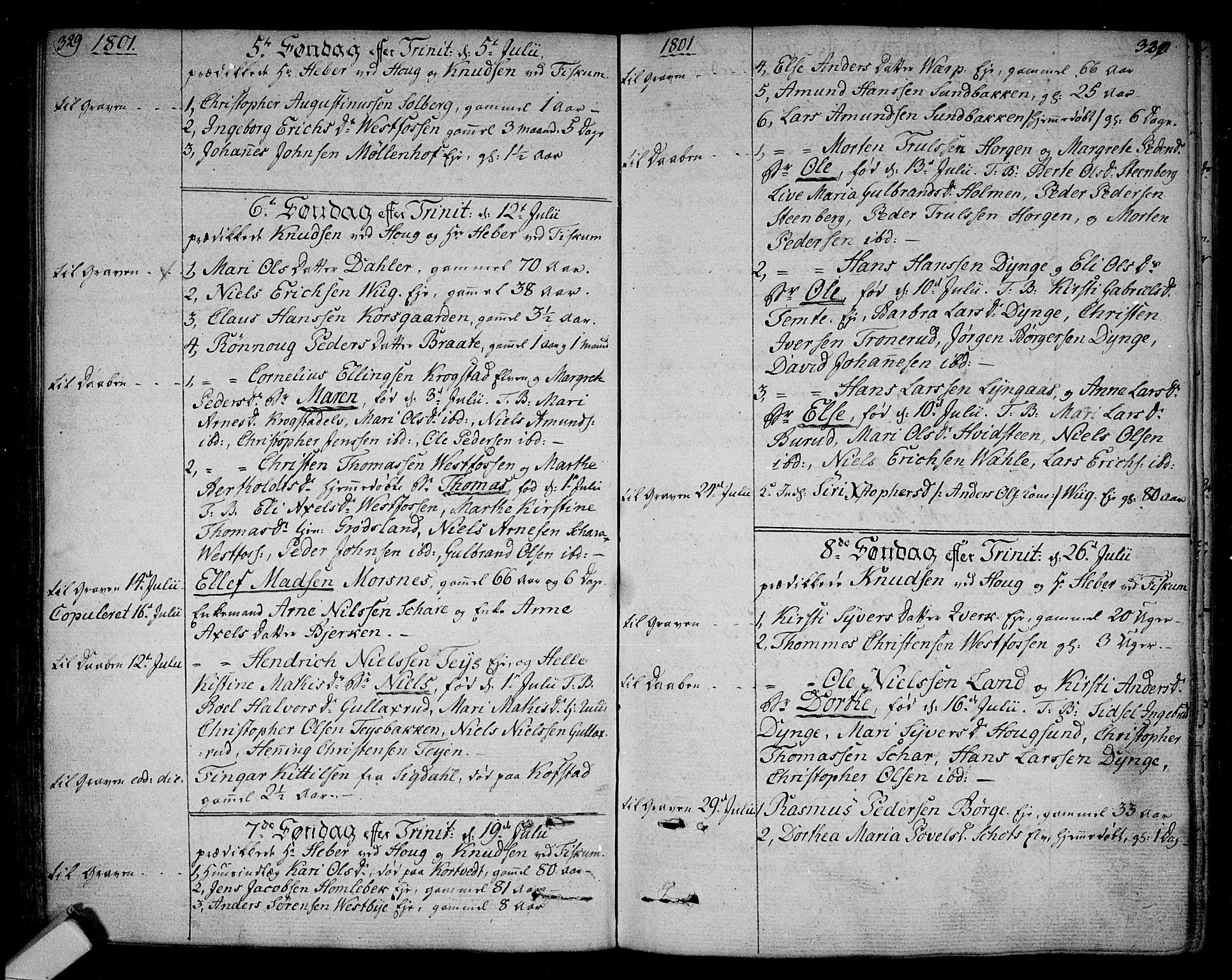 Eiker kirkebøker, AV/SAKO-A-4/F/Fa/L0009: Parish register (official) no. I 9, 1789-1806, p. 329-330