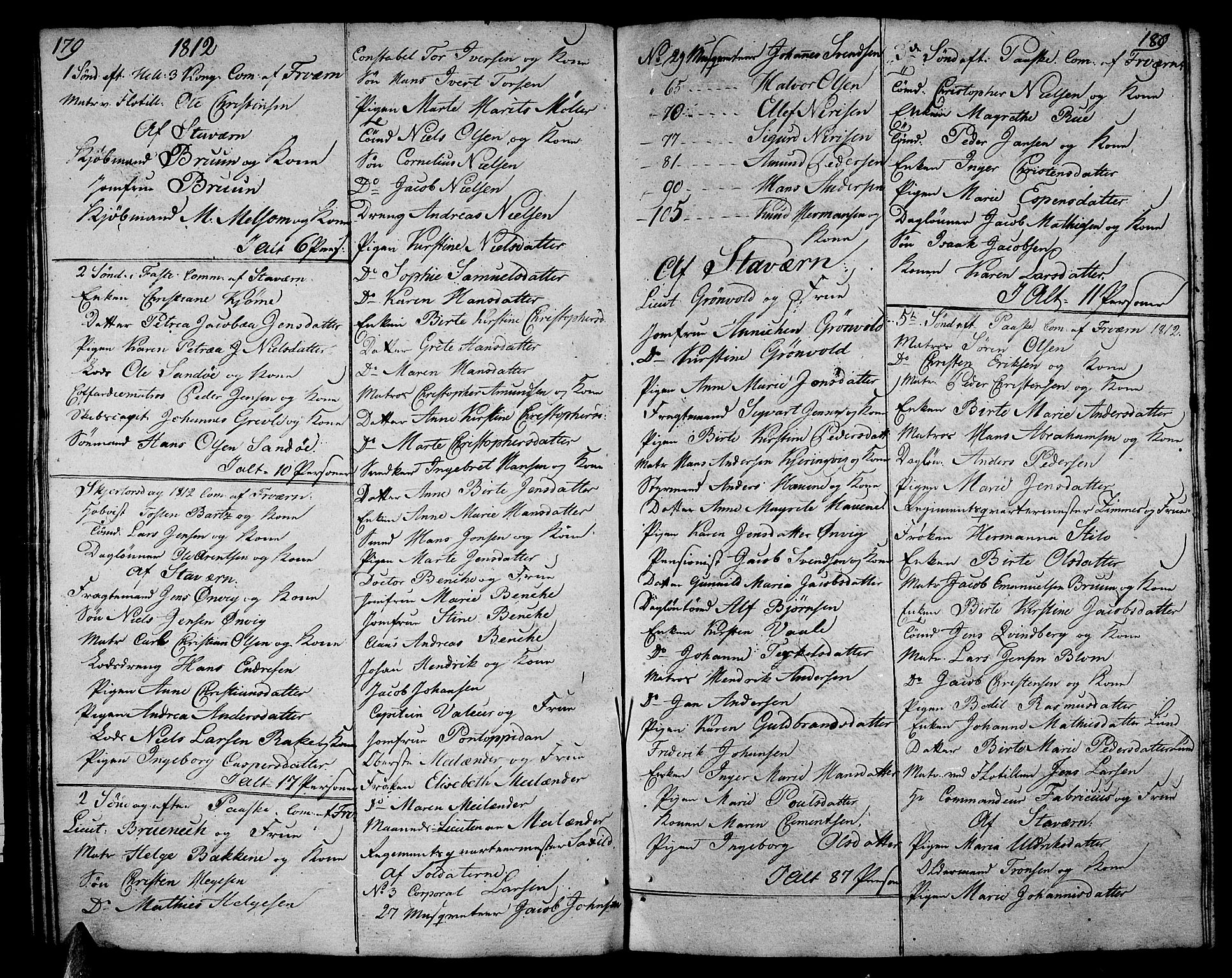 Stavern kirkebøker, SAKO/A-318/F/Fa/L0005: Parish register (official) no. 5, 1800-1816, p. 179-180