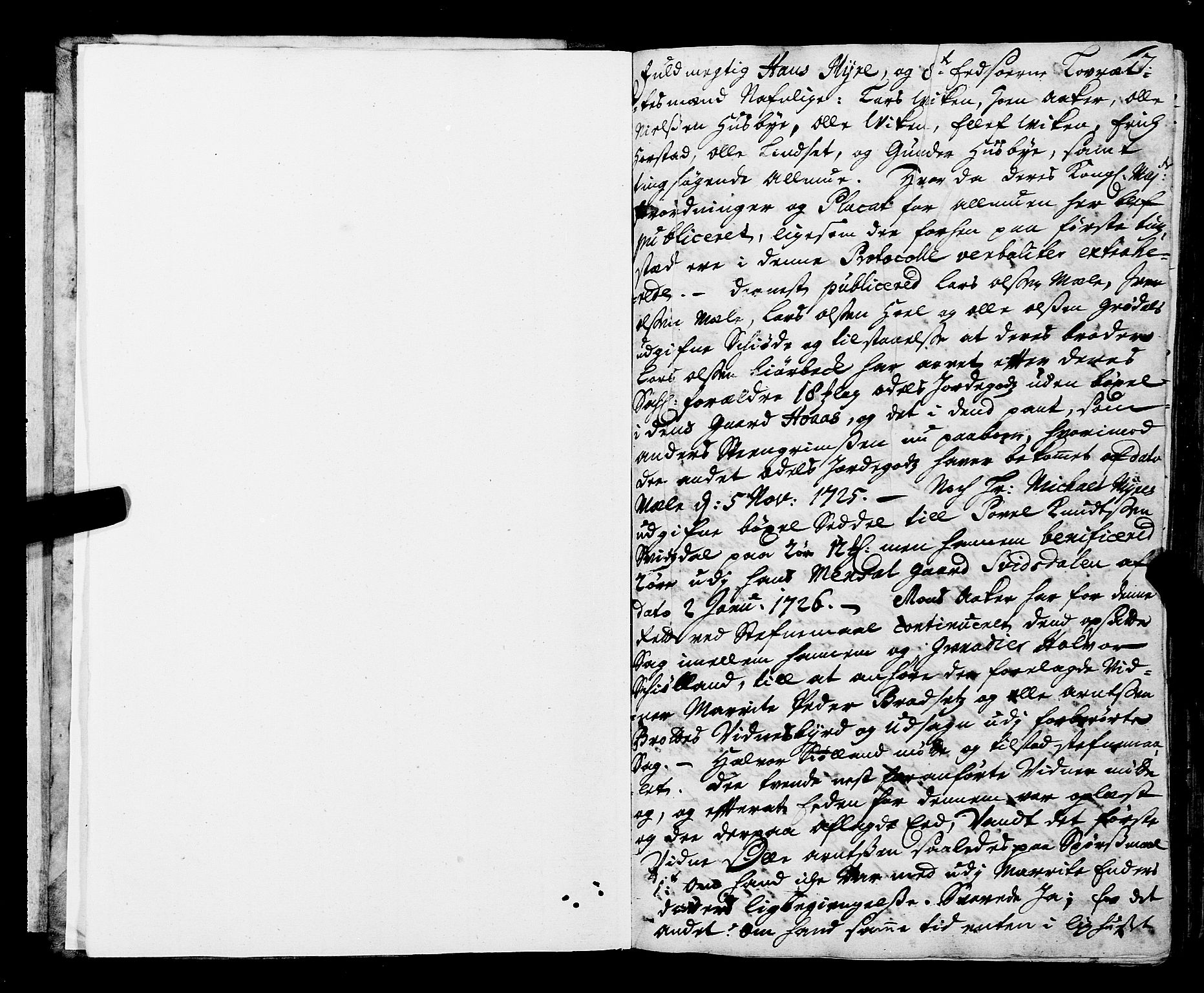 Nordmøre sorenskriveri, SAT/A-4132/1/1/1A/L0017: Tingbok nr. 16, 1726-1729, p. 7
