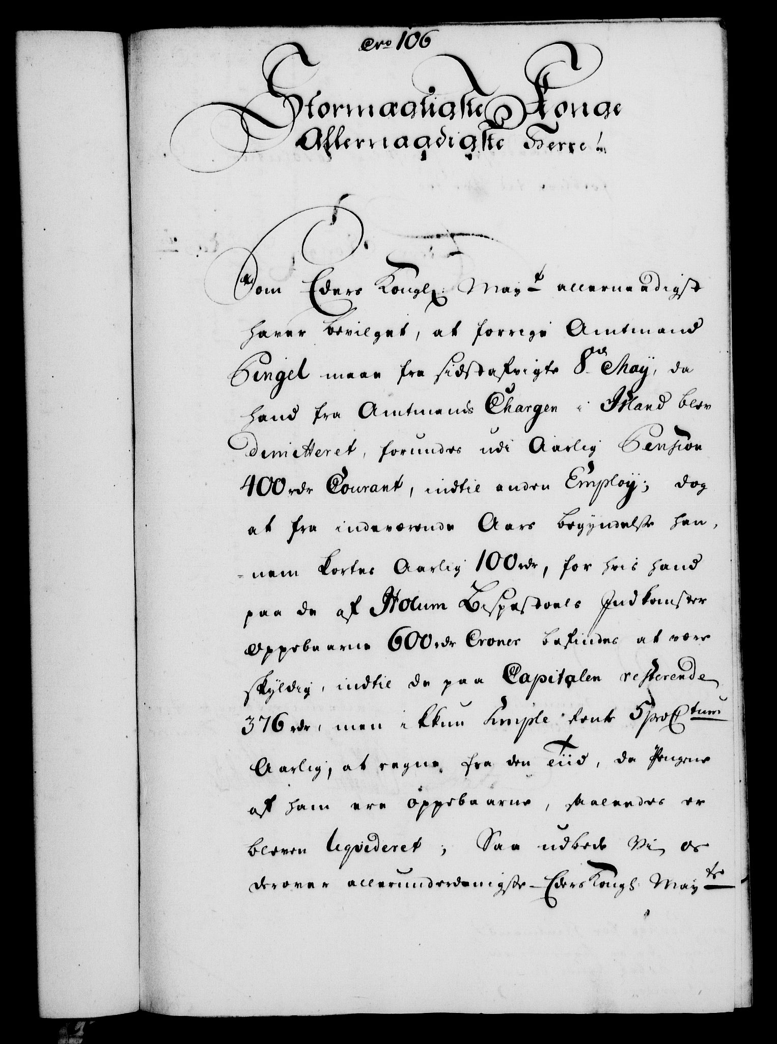 Rentekammeret, Kammerkanselliet, RA/EA-3111/G/Gf/Gfa/L0034: Norsk relasjons- og resolusjonsprotokoll (merket RK 52.34), 1752, p. 585