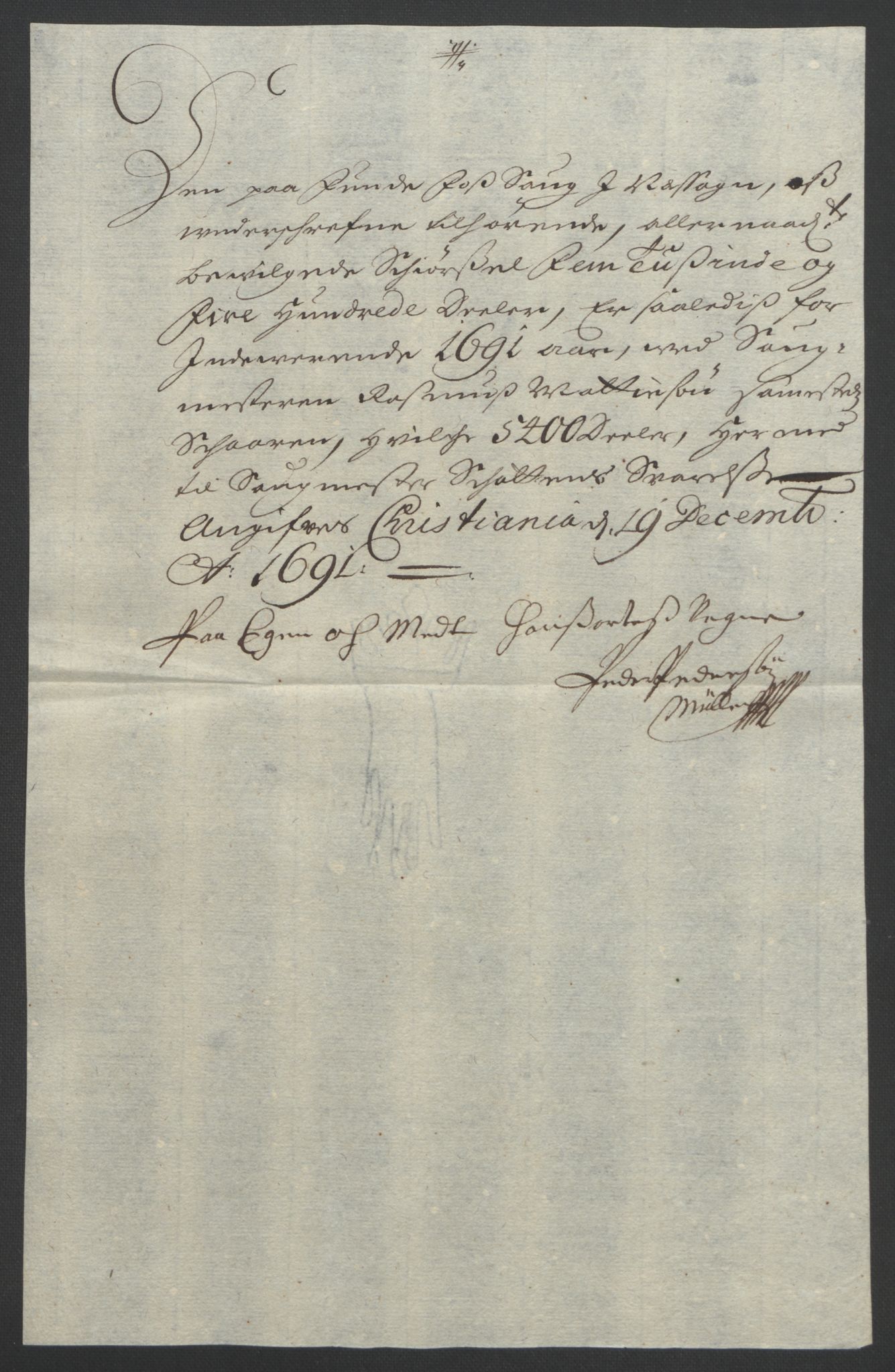 Rentekammeret inntil 1814, Reviderte regnskaper, Fogderegnskap, RA/EA-4092/R12/L0703: Fogderegnskap Øvre Romerike, 1691, p. 216