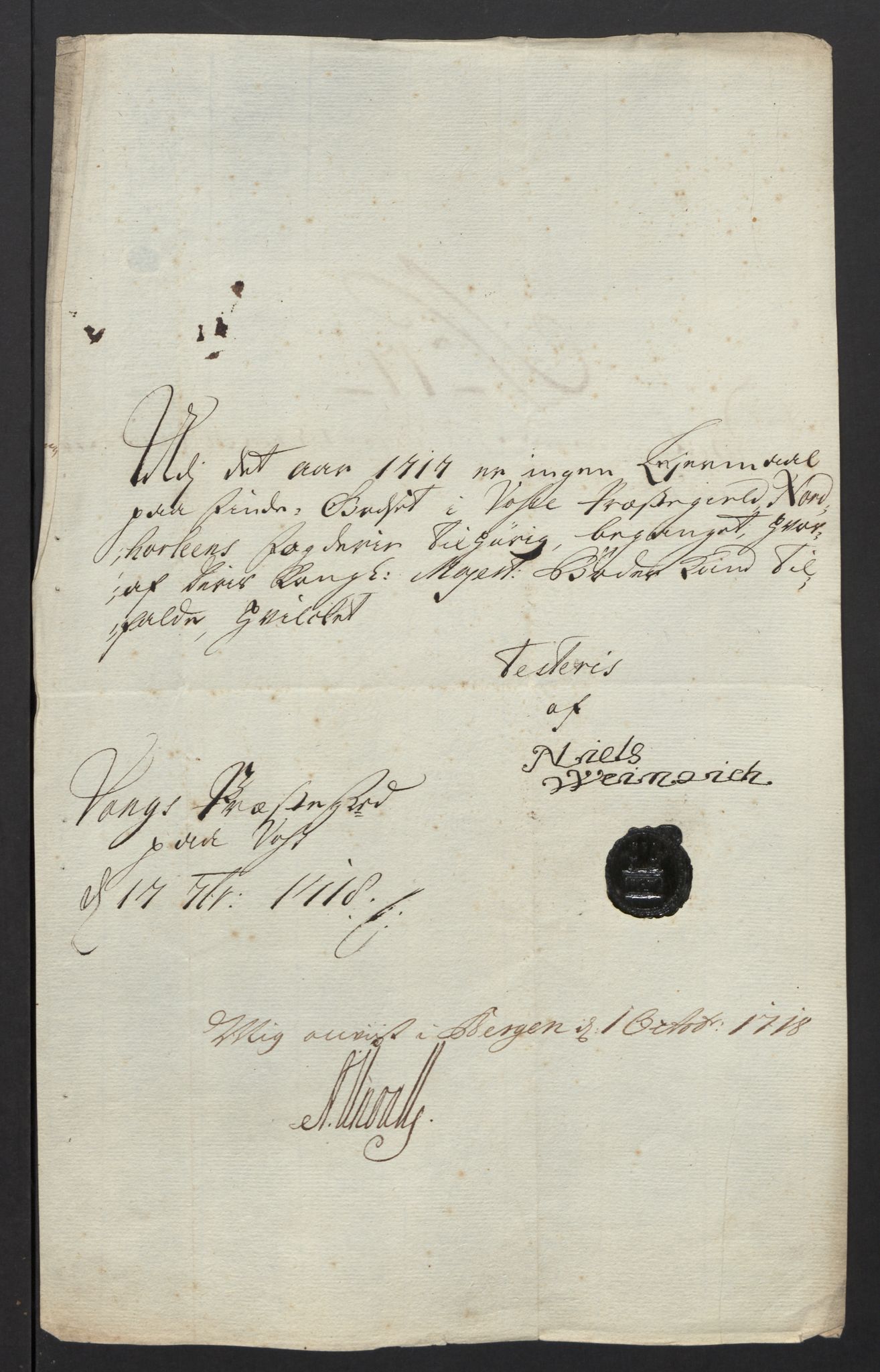 Rentekammeret inntil 1814, Reviderte regnskaper, Fogderegnskap, RA/EA-4092/R51/L3201: Fogderegnskap Nordhordland og Voss, 1717, p. 106