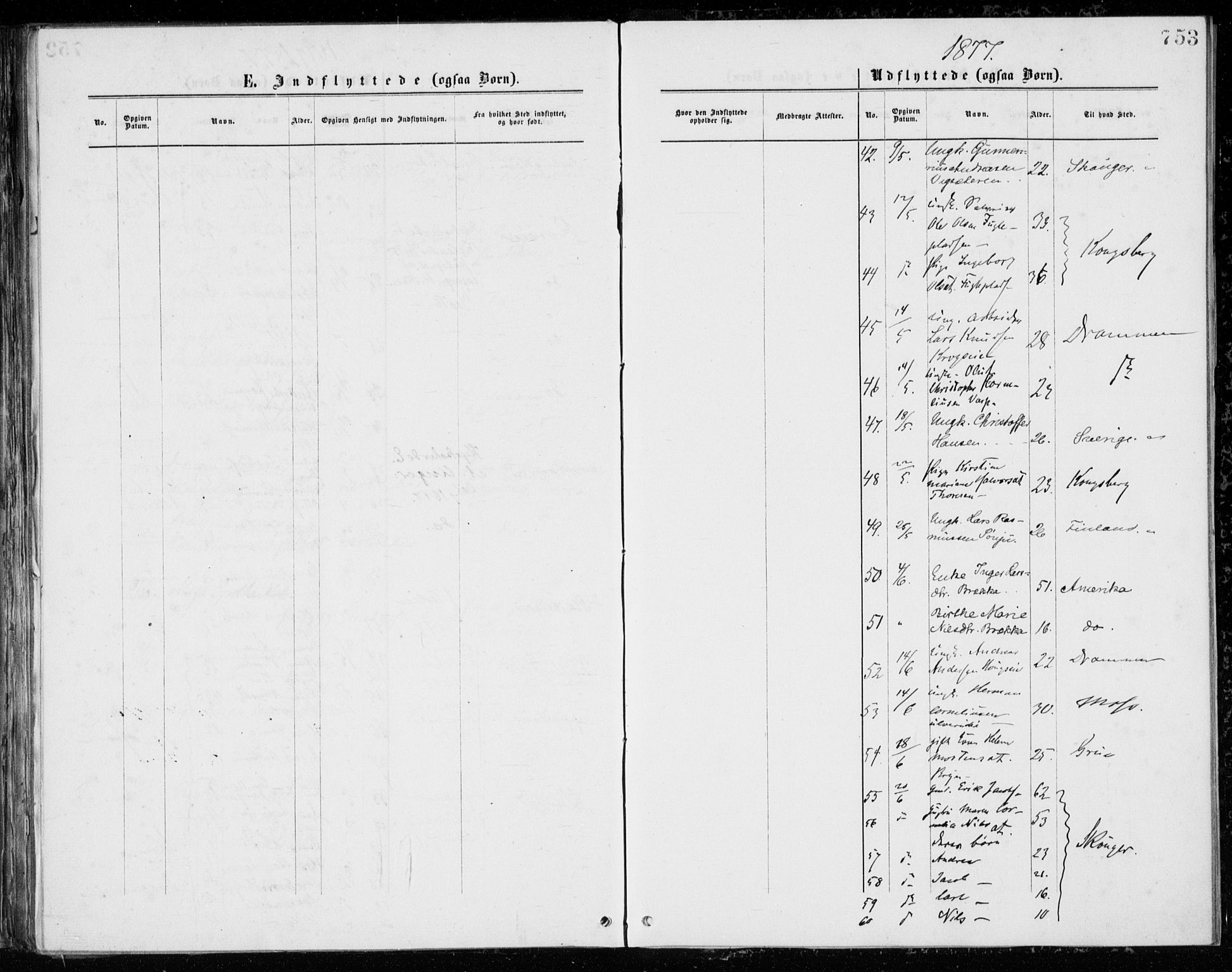 Eiker kirkebøker, AV/SAKO-A-4/G/Ga/L0004: Parish register (copy) no. I 4, 1877-1877, p. 753