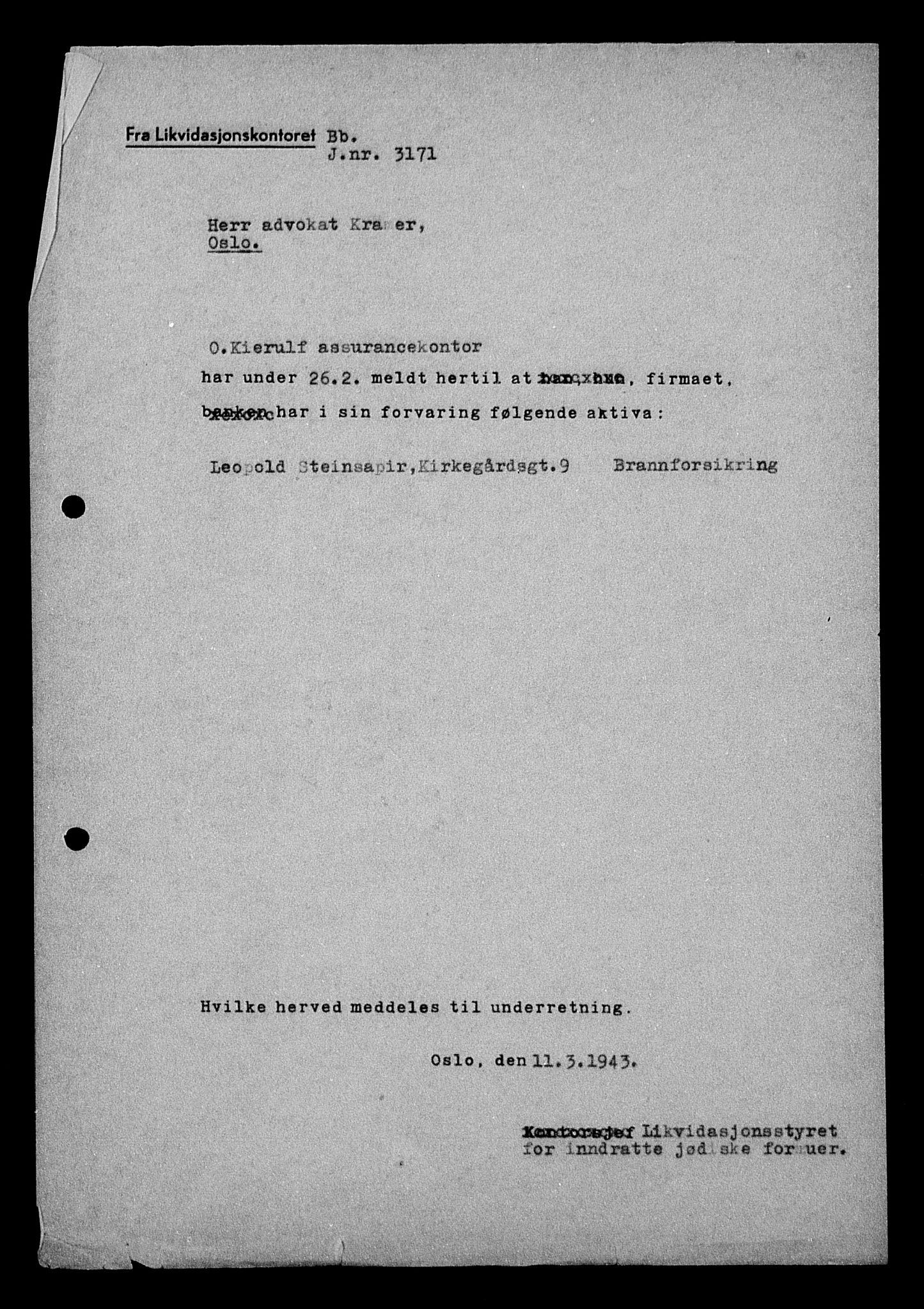 Justisdepartementet, Tilbakeføringskontoret for inndratte formuer, AV/RA-S-1564/H/Hc/Hcc/L0983: --, 1945-1947, p. 108