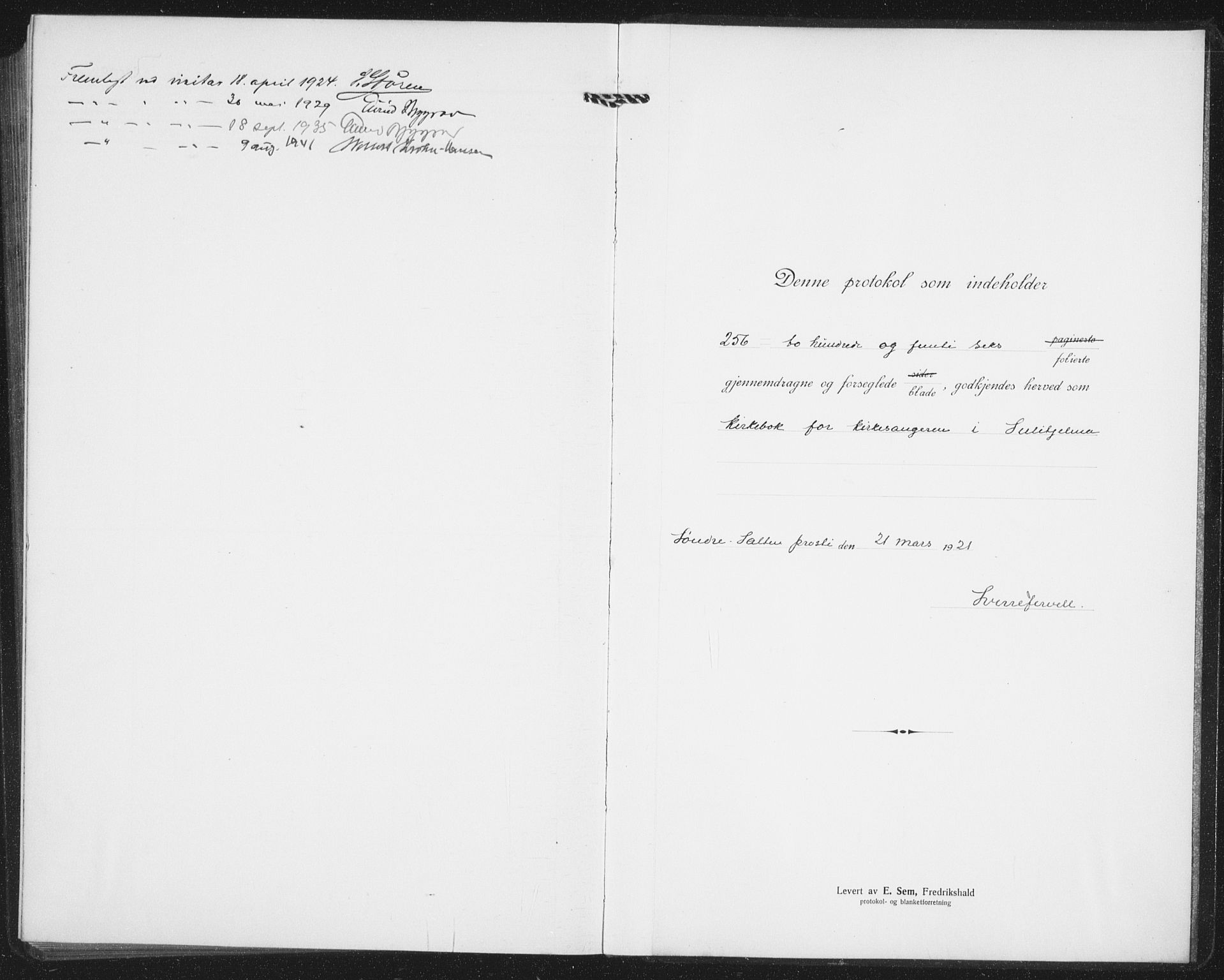 Ministerialprotokoller, klokkerbøker og fødselsregistre - Nordland, SAT/A-1459/850/L0718: Parish register (copy) no. 850C02, 1921-1941