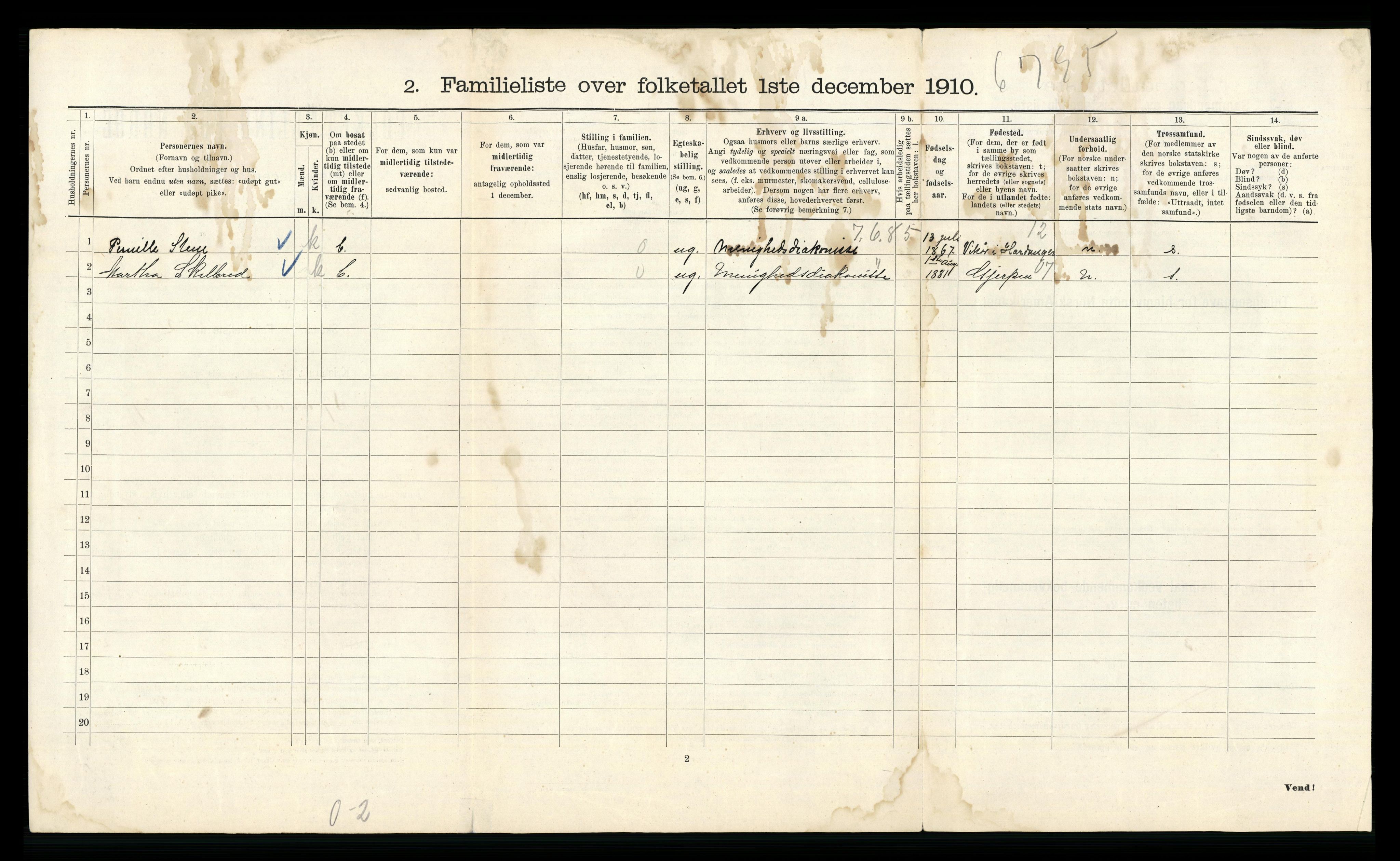 RA, 1910 census for Kristiania, 1910, p. 95964