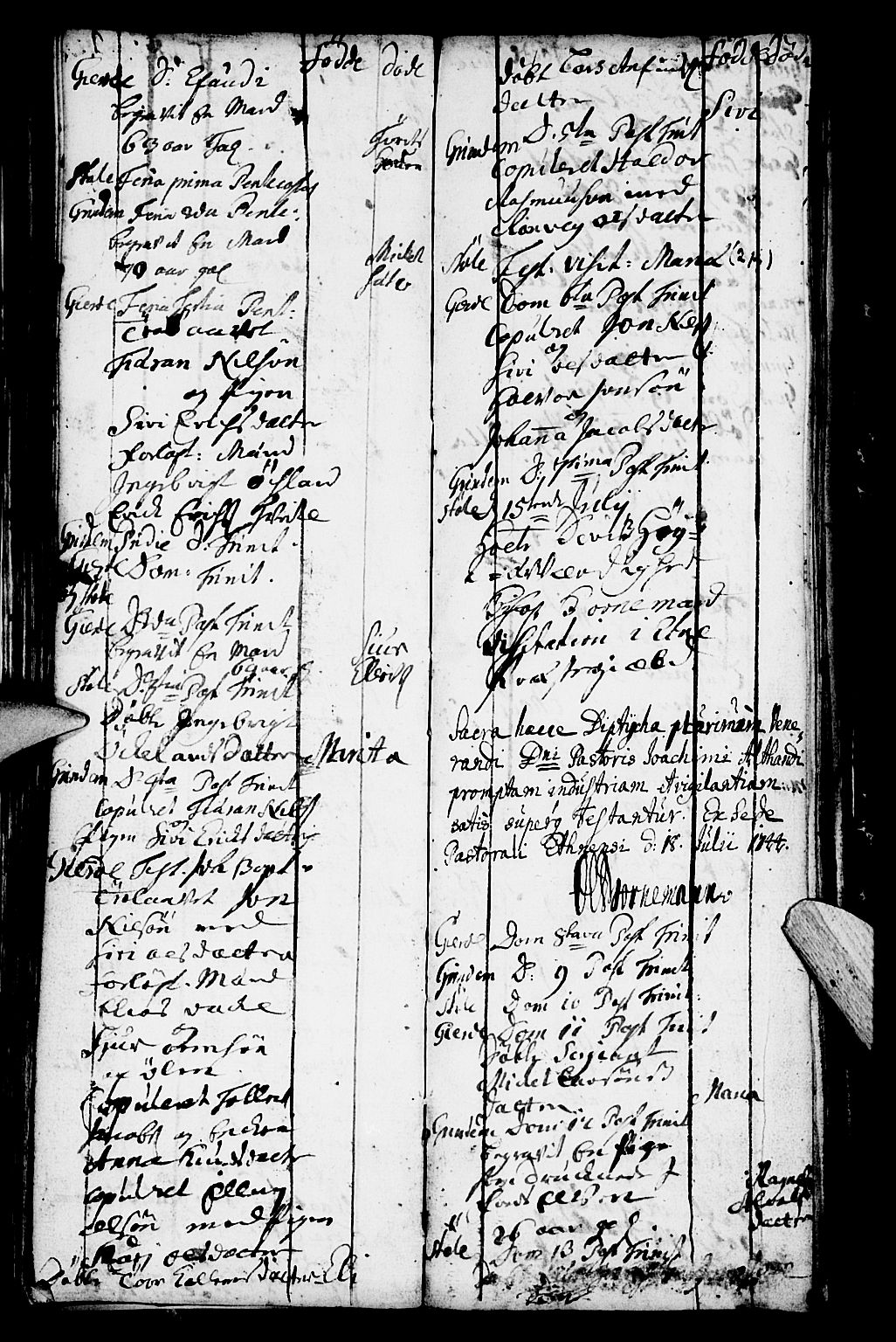 Etne sokneprestembete, AV/SAB-A-75001/H/Haa: Parish register (official) no. A 2, 1725-1755, p. 57