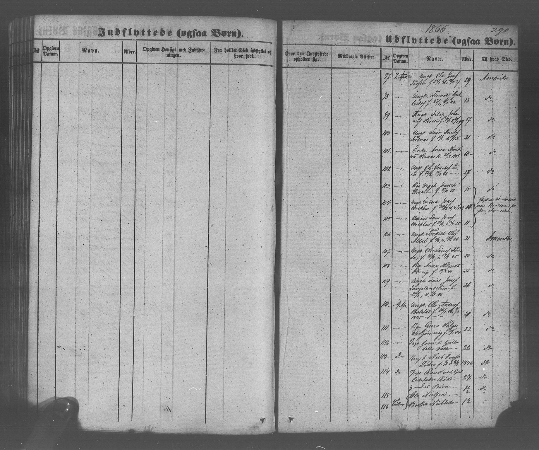 Voss sokneprestembete, SAB/A-79001/H/Haa: Parish register (official) no. A 20, 1855-1886, p. 290