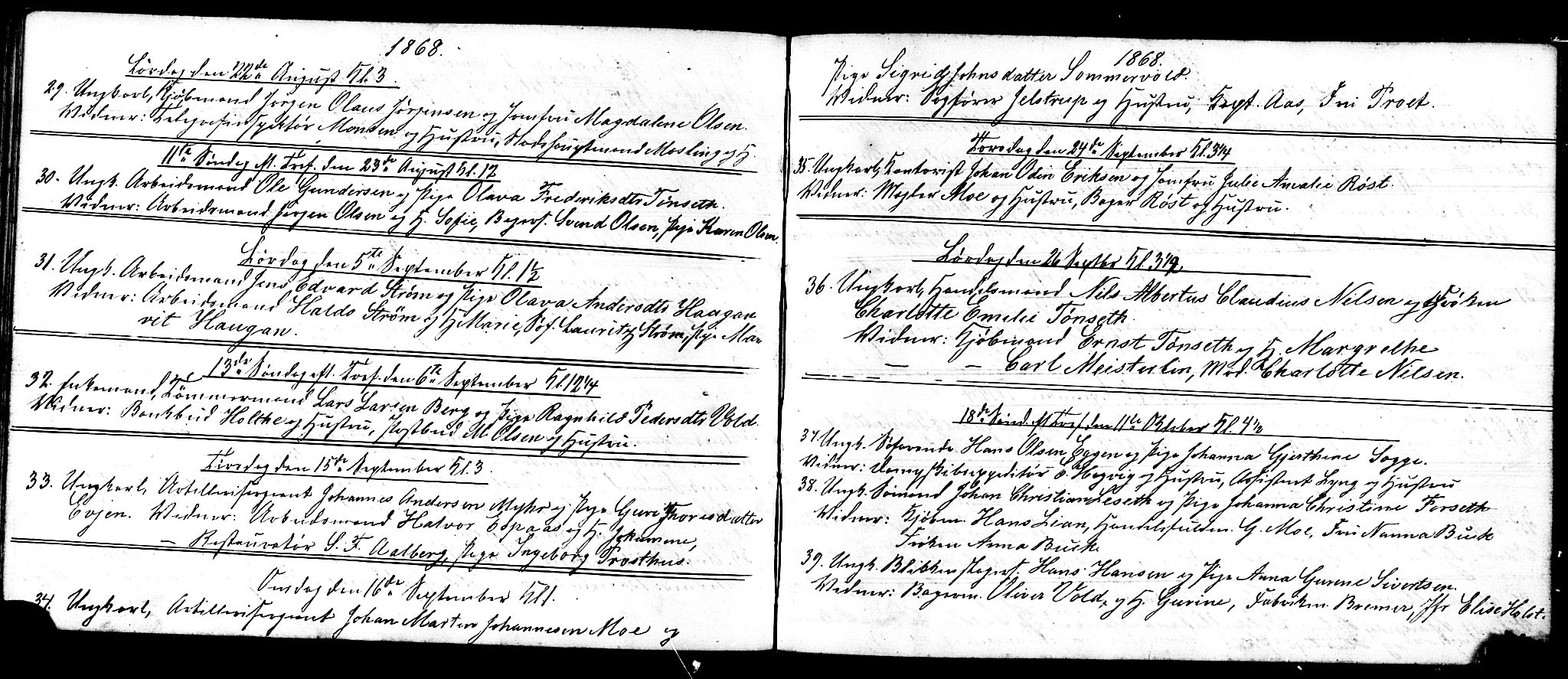 Ministerialprotokoller, klokkerbøker og fødselsregistre - Sør-Trøndelag, AV/SAT-A-1456/601/L0089: Parish register (copy) no. 601C07, 1854-1877