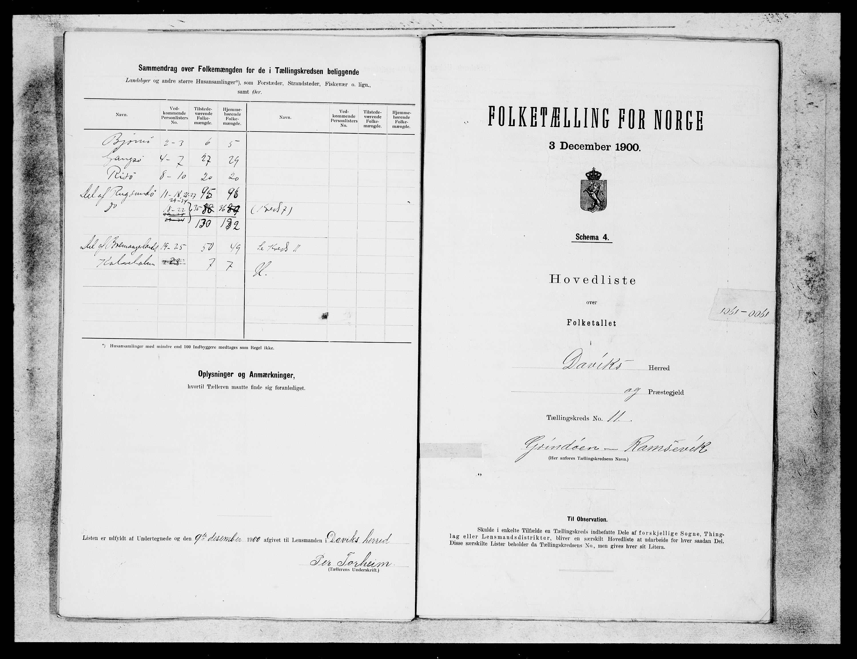 SAB, 1900 census for Davik, 1900, p. 21