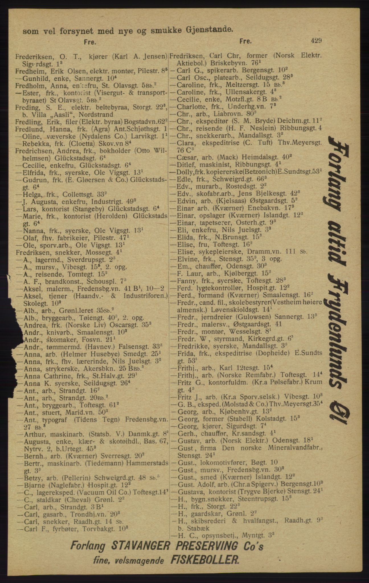Kristiania/Oslo adressebok, PUBL/-, 1913, p. 441
