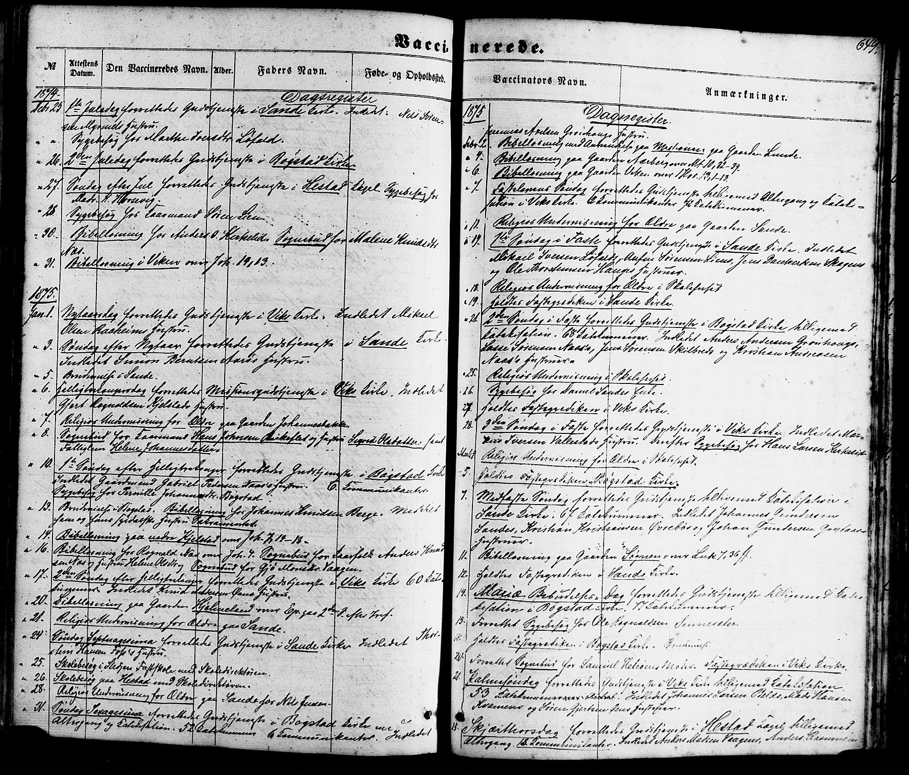 Gaular sokneprestembete, SAB/A-80001/H/Haa: Parish register (official) no. A 5, 1860-1881, p. 649