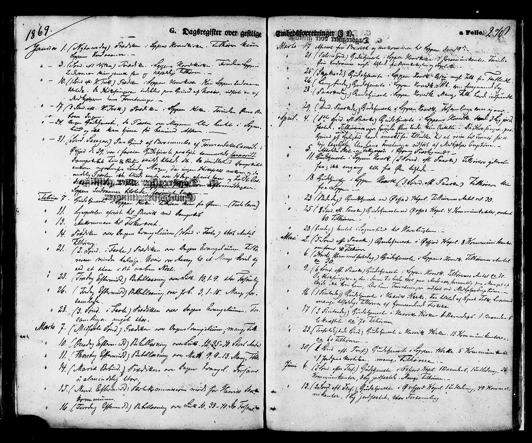 Loppa sokneprestkontor, SATØ/S-1339/H/Ha/L0005kirke: Parish register (official) no. 5, 1869-1878, p. 278