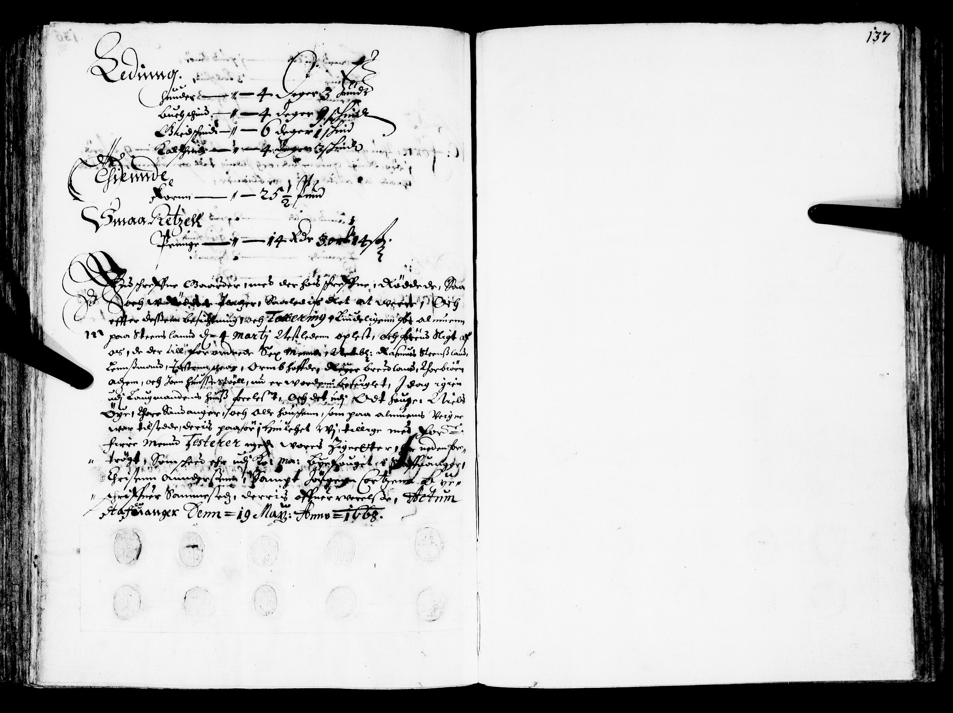 Rentekammeret inntil 1814, Realistisk ordnet avdeling, RA/EA-4070/N/Nb/Nba/L0033: Ryfylke fogderi, 1668, p. 128b