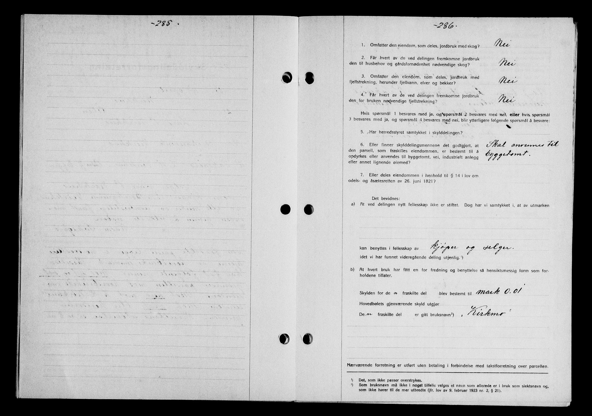 Gauldal sorenskriveri, SAT/A-0014/1/2/2C/L0048: Mortgage book no. 51-52, 1937-1938, p. 285, Diary no: : 229/1938