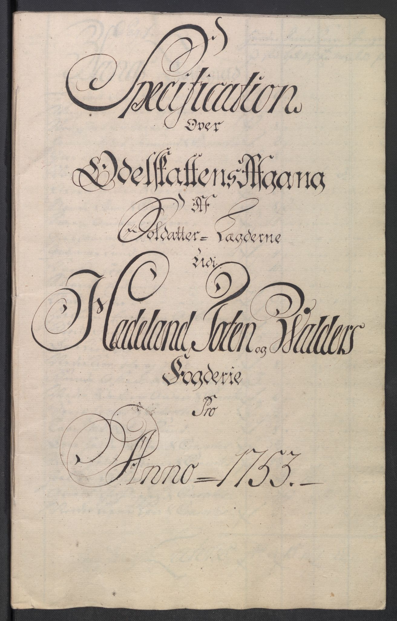 Rentekammeret inntil 1814, Reviderte regnskaper, Fogderegnskap, AV/RA-EA-4092/R18/L1349: Fogderegnskap Hadeland, Toten og Valdres, 1752-1753, p. 575