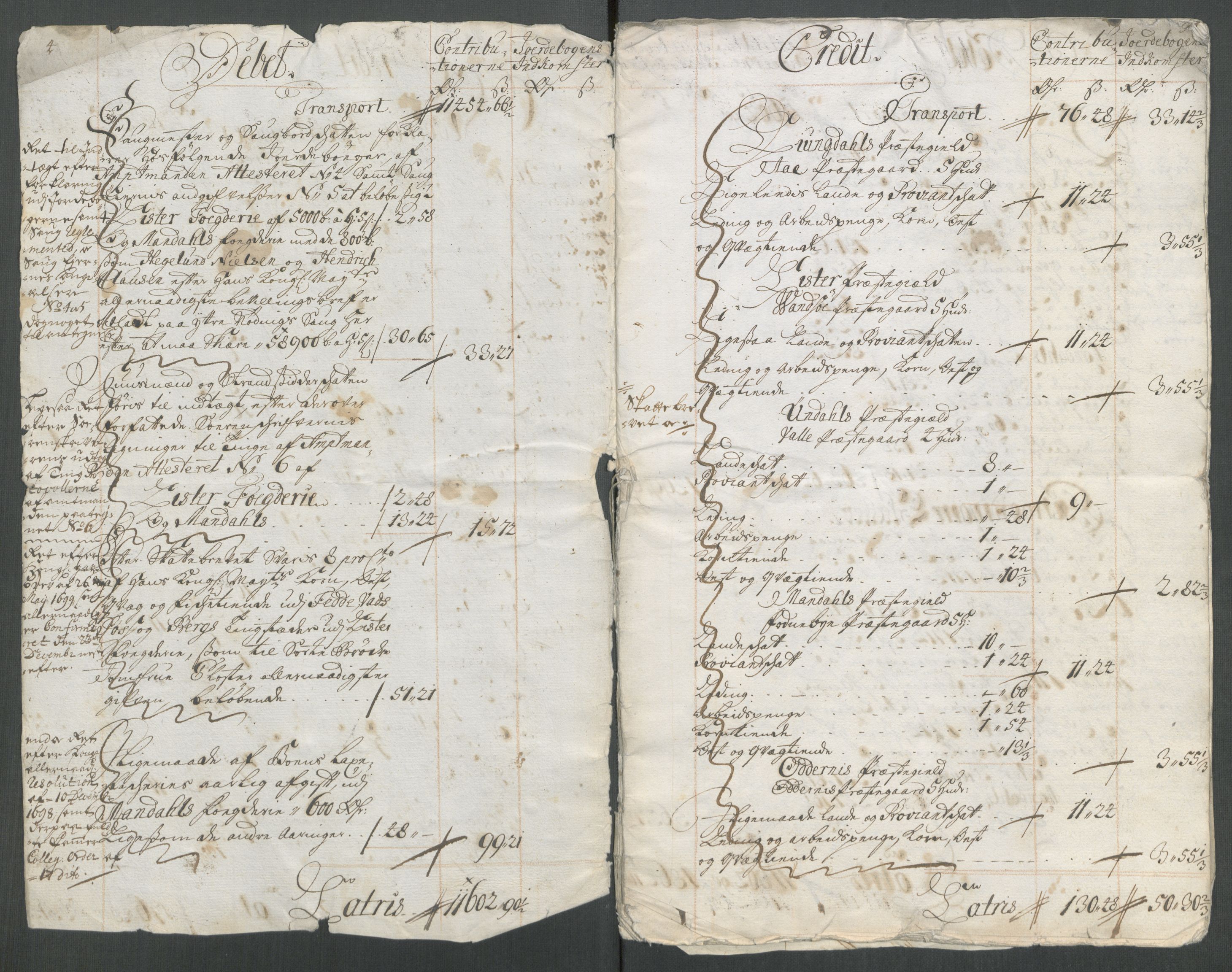 Rentekammeret inntil 1814, Reviderte regnskaper, Fogderegnskap, RA/EA-4092/R43/L2558: Fogderegnskap Lista og Mandal, 1714, p. 6