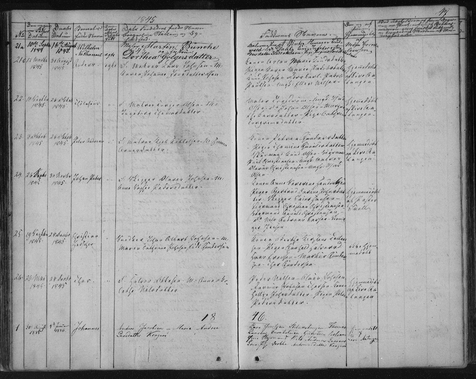 Kragerø kirkebøker, SAKO/A-278/F/Fa/L0005: Parish register (official) no. 5, 1832-1847, p. 47