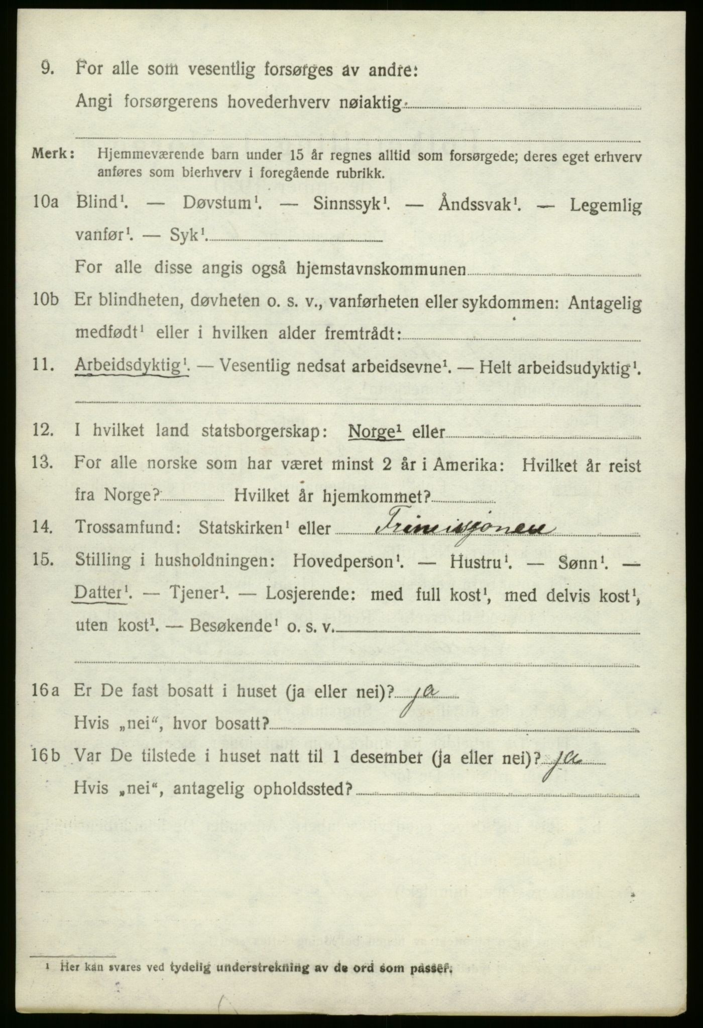 SAB, 1920 census for Stryn, 1920, p. 4177