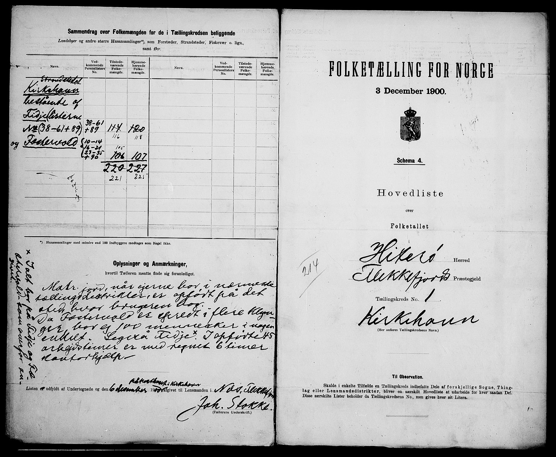 SAK, 1900 census for Hidra, 1900, p. 17