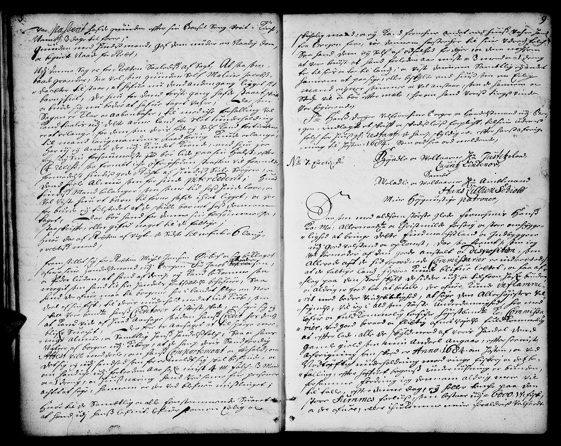 Finnmark sorenskriveri, AV/SATØ-S-0053/F/Fa/L0021: Justisprotokoller, 1685-1688, p. 8b-9a
