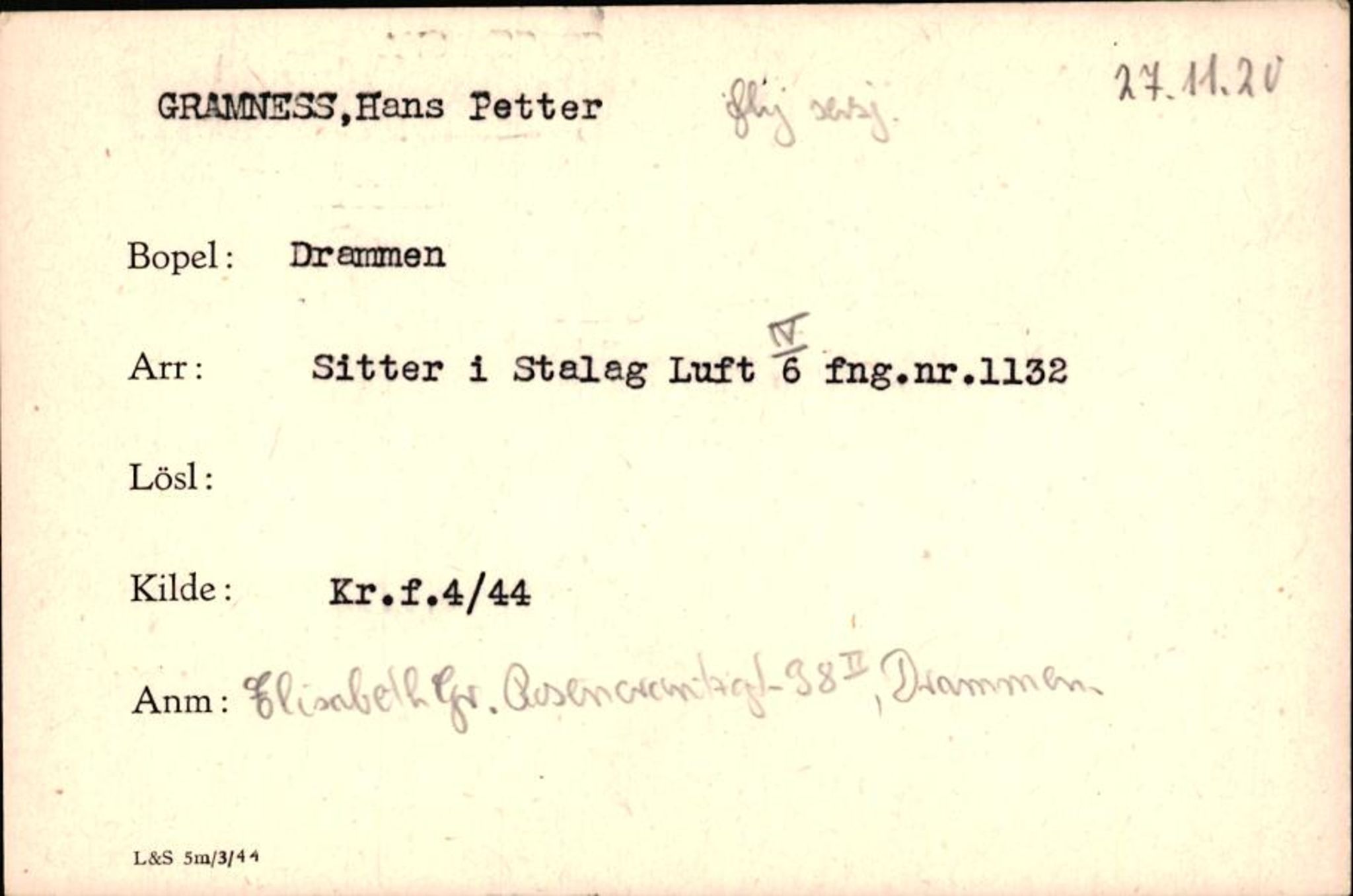 Forsvaret, Forsvarets krigshistoriske avdeling, AV/RA-RAFA-2017/Y/Yf/L0200: II-C-11-2102  -  Norske krigsfanger i Tyskland, 1940-1945, p. 321