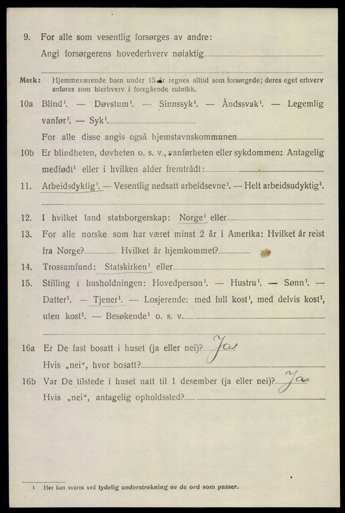 SAKO, 1920 census for Eidanger, 1920, p. 5313