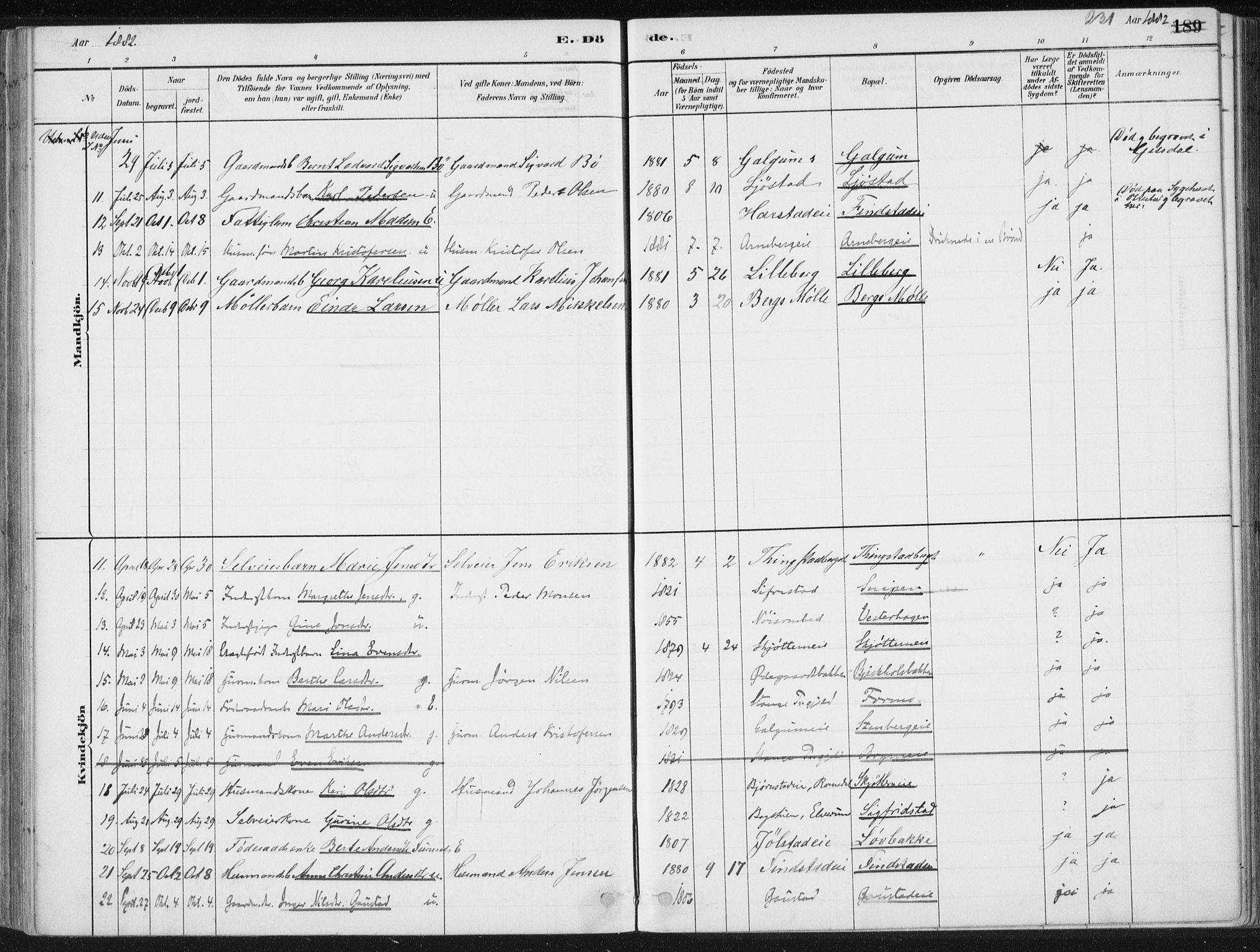 Romedal prestekontor, AV/SAH-PREST-004/K/L0010: Parish register (official) no. 10, 1880-1895, p. 231