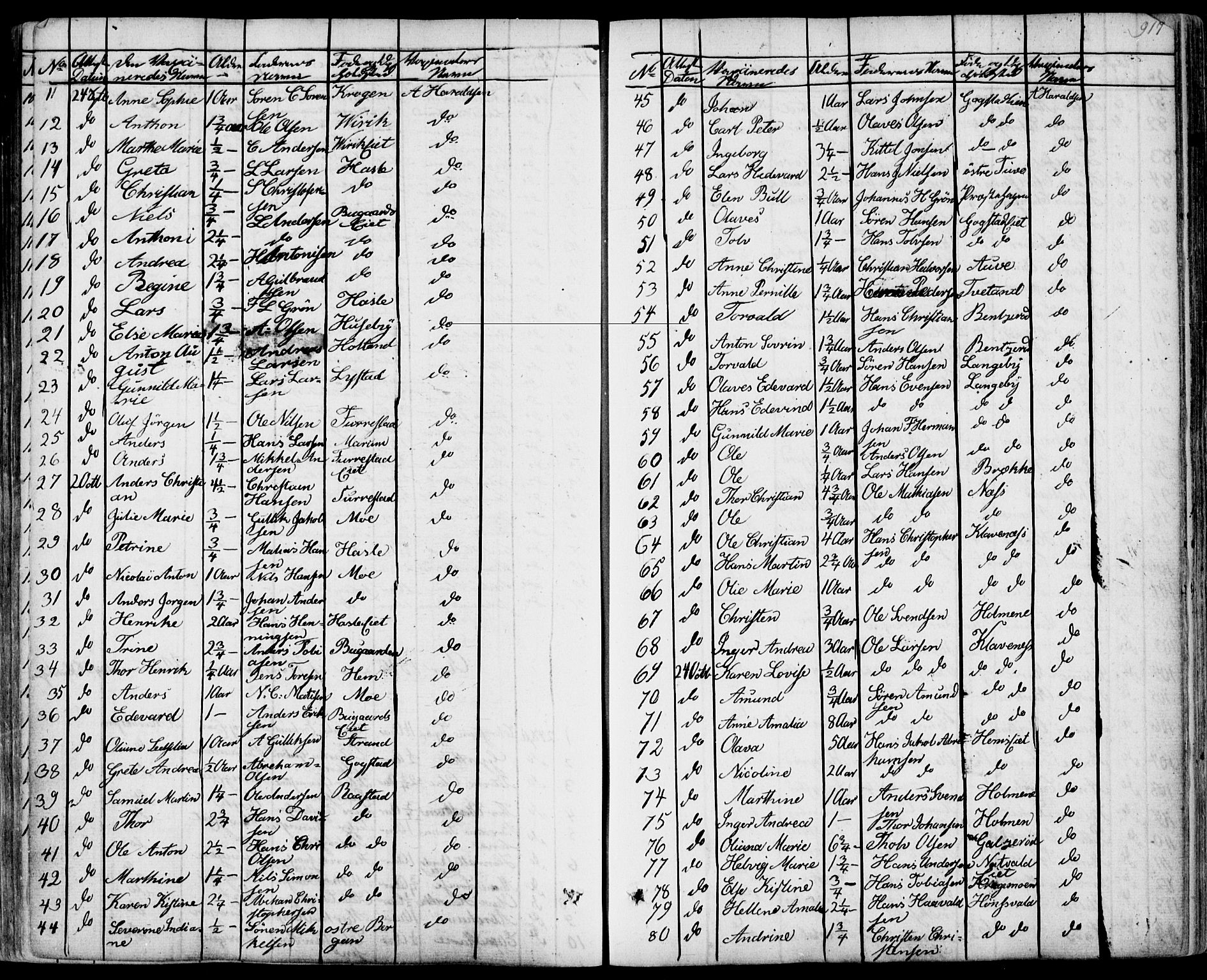 Sandar kirkebøker, AV/SAKO-A-243/F/Fa/L0005: Parish register (official) no. 5, 1832-1847, p. 916-917