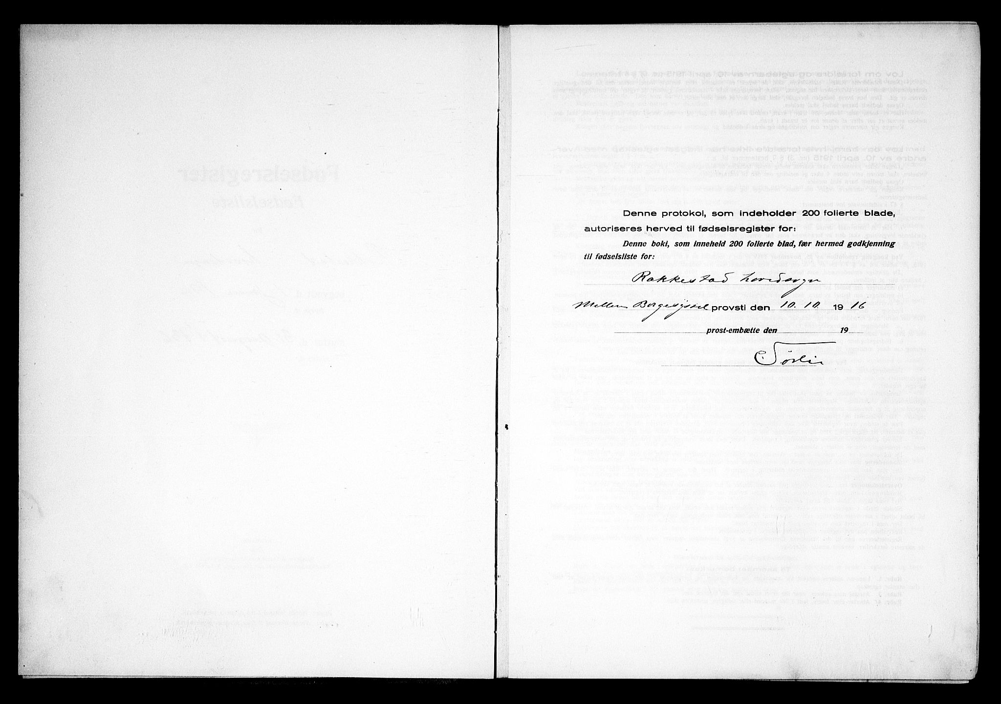 Rakkestad prestekontor Kirkebøker, AV/SAO-A-2008/J/Ja/L0001: Birth register no. I 1, 1916-1936