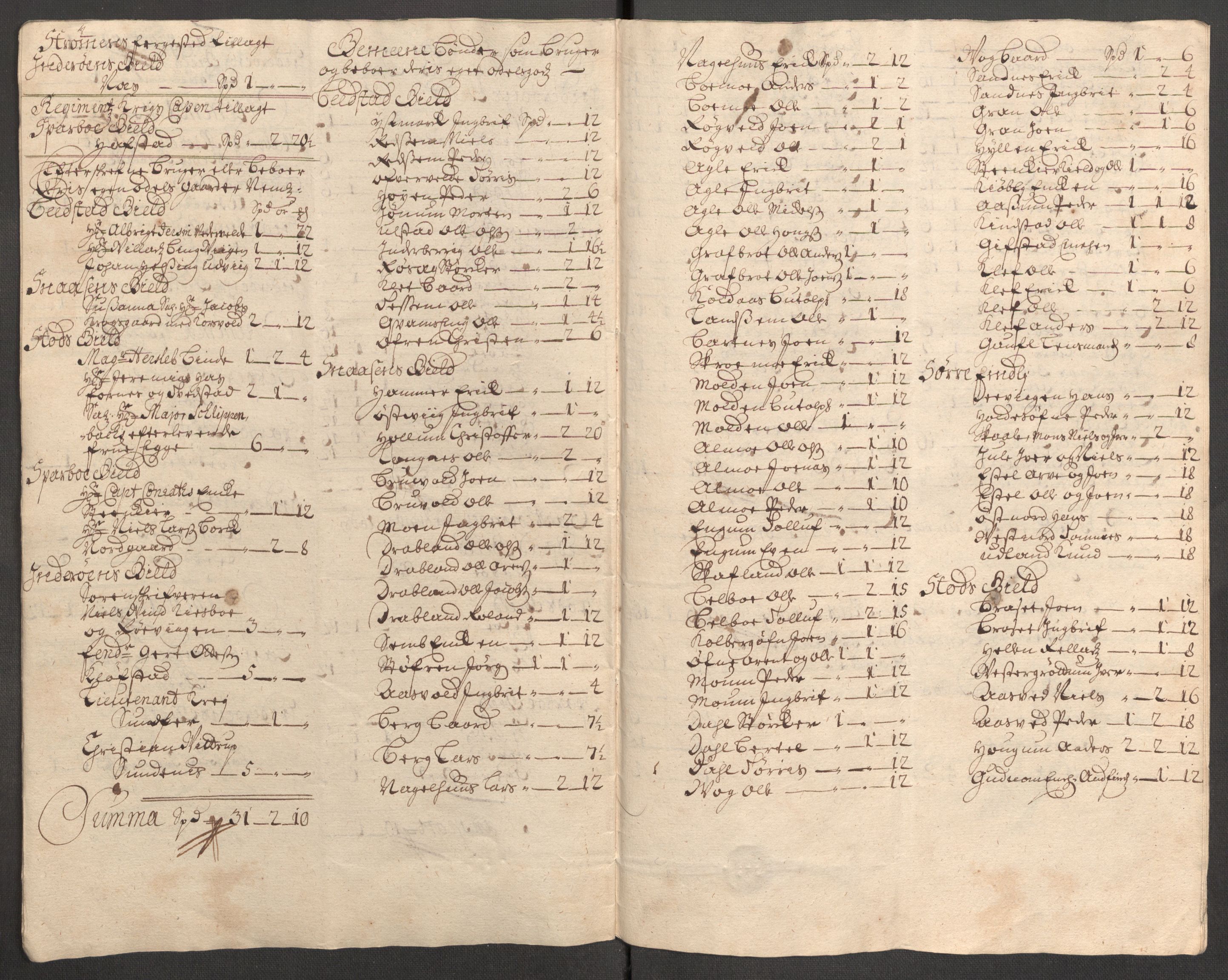 Rentekammeret inntil 1814, Reviderte regnskaper, Fogderegnskap, AV/RA-EA-4092/R63/L4314: Fogderegnskap Inderøy, 1705, p. 200