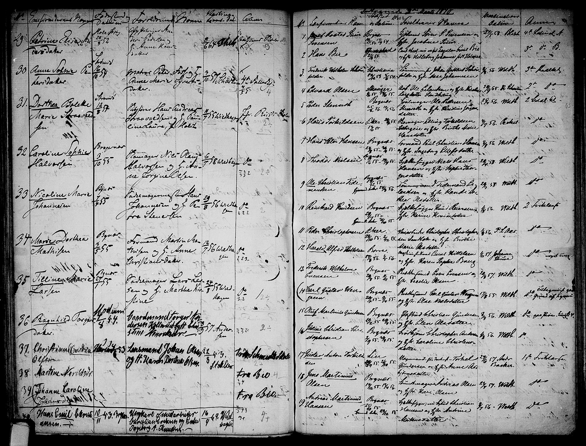 Bragernes kirkebøker, AV/SAKO-A-6/G/Ga/L0003: Parish register (copy) no. 3, 1864-1878