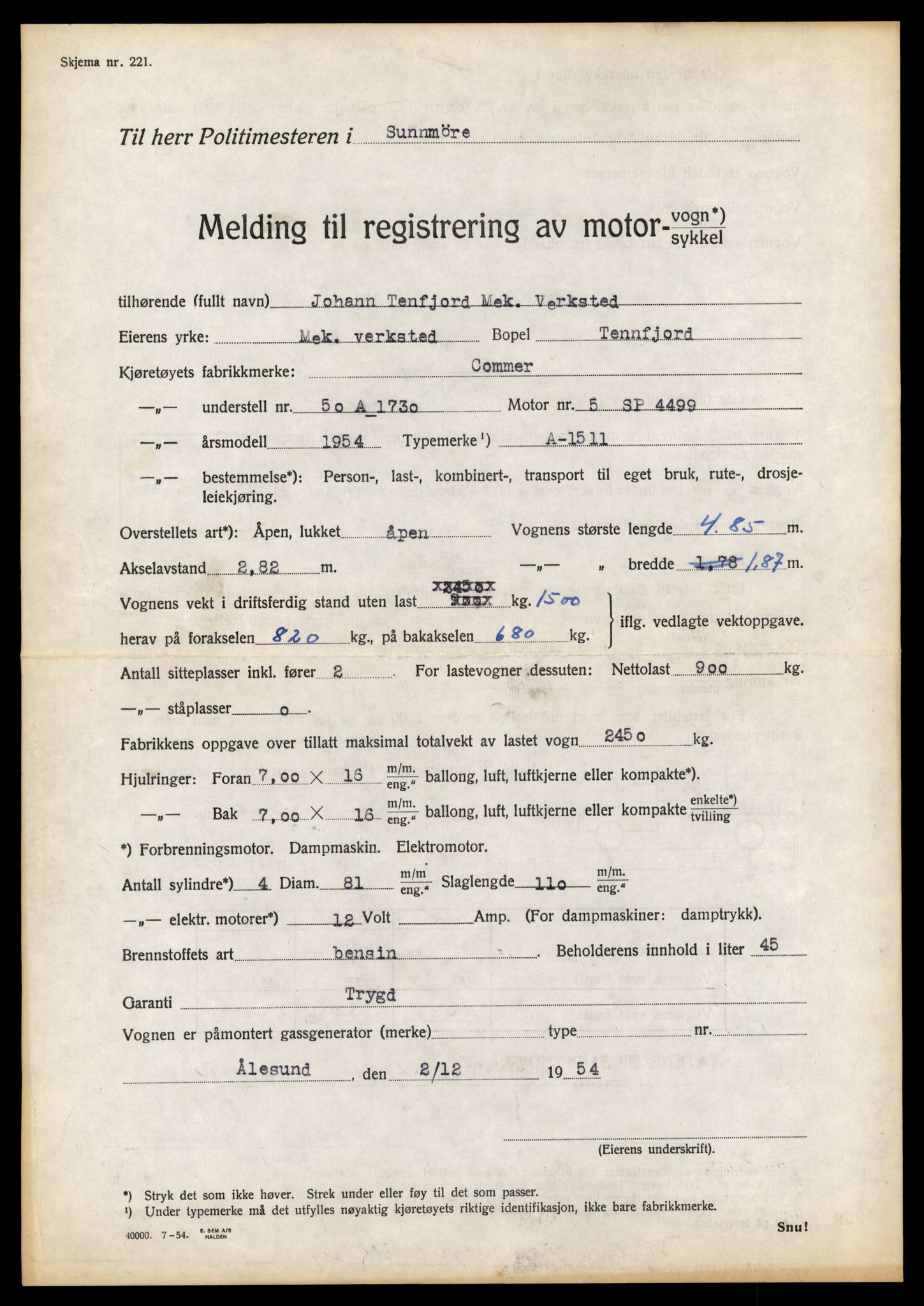 Møre og Romsdal vegkontor - Ålesund trafikkstasjon, AV/SAT-A-4099/F/Fe/L0035: Registreringskort for kjøretøy T 12653 - T 12829, 1927-1998, p. 1812