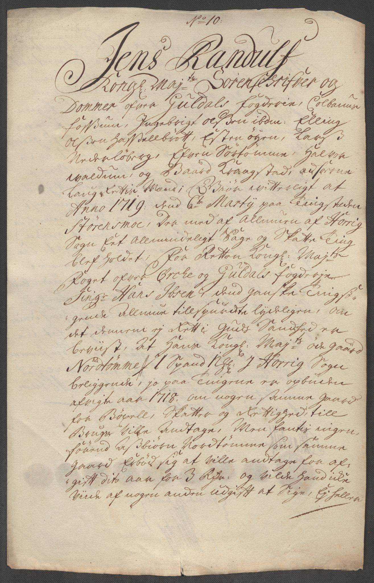 Rentekammeret inntil 1814, Reviderte regnskaper, Fogderegnskap, RA/EA-4092/R60/L3972: Fogderegnskap Orkdal og Gauldal, 1718, p. 314