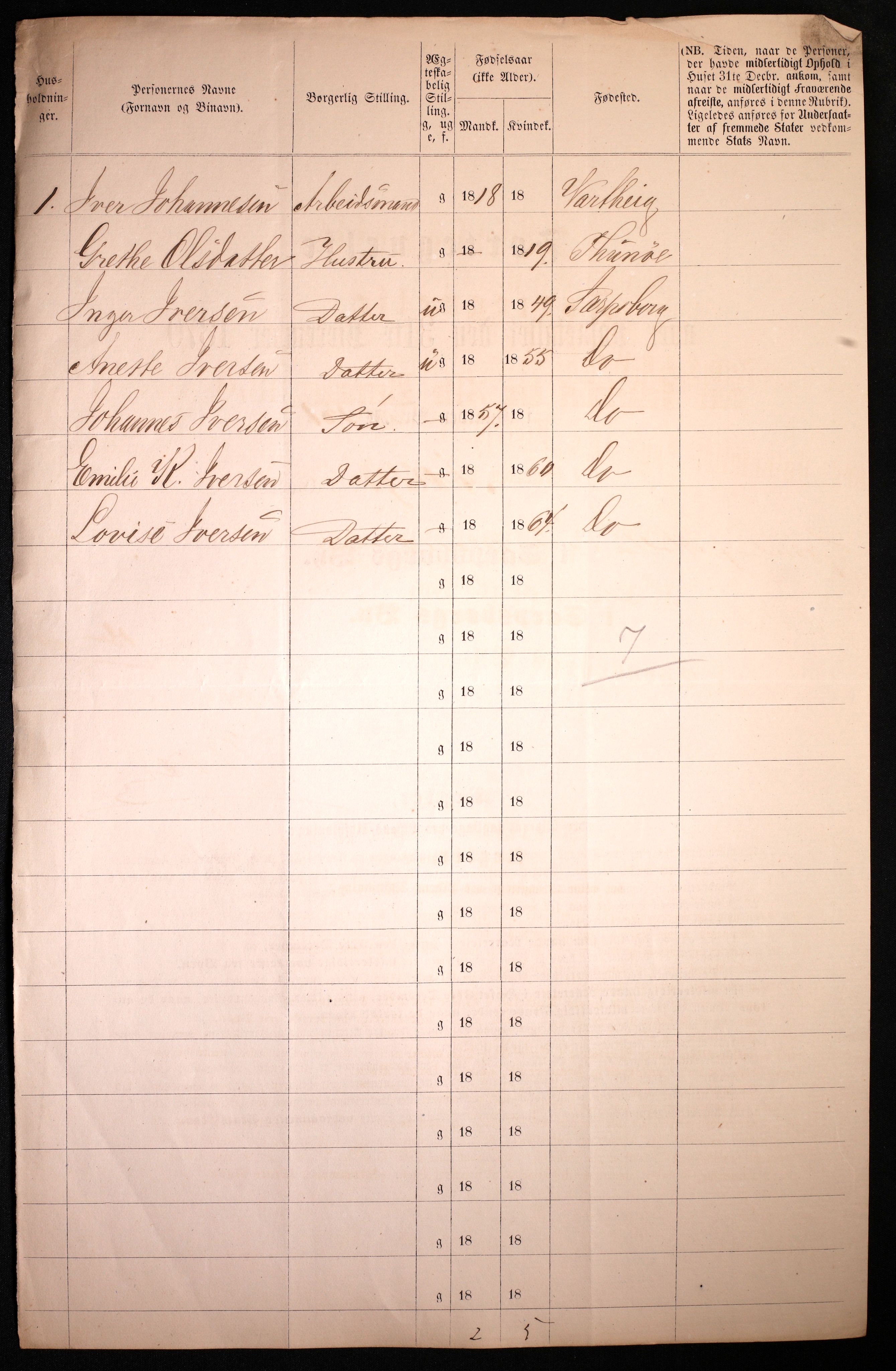 RA, 1870 census for 0102 Sarpsborg, 1870, p. 590