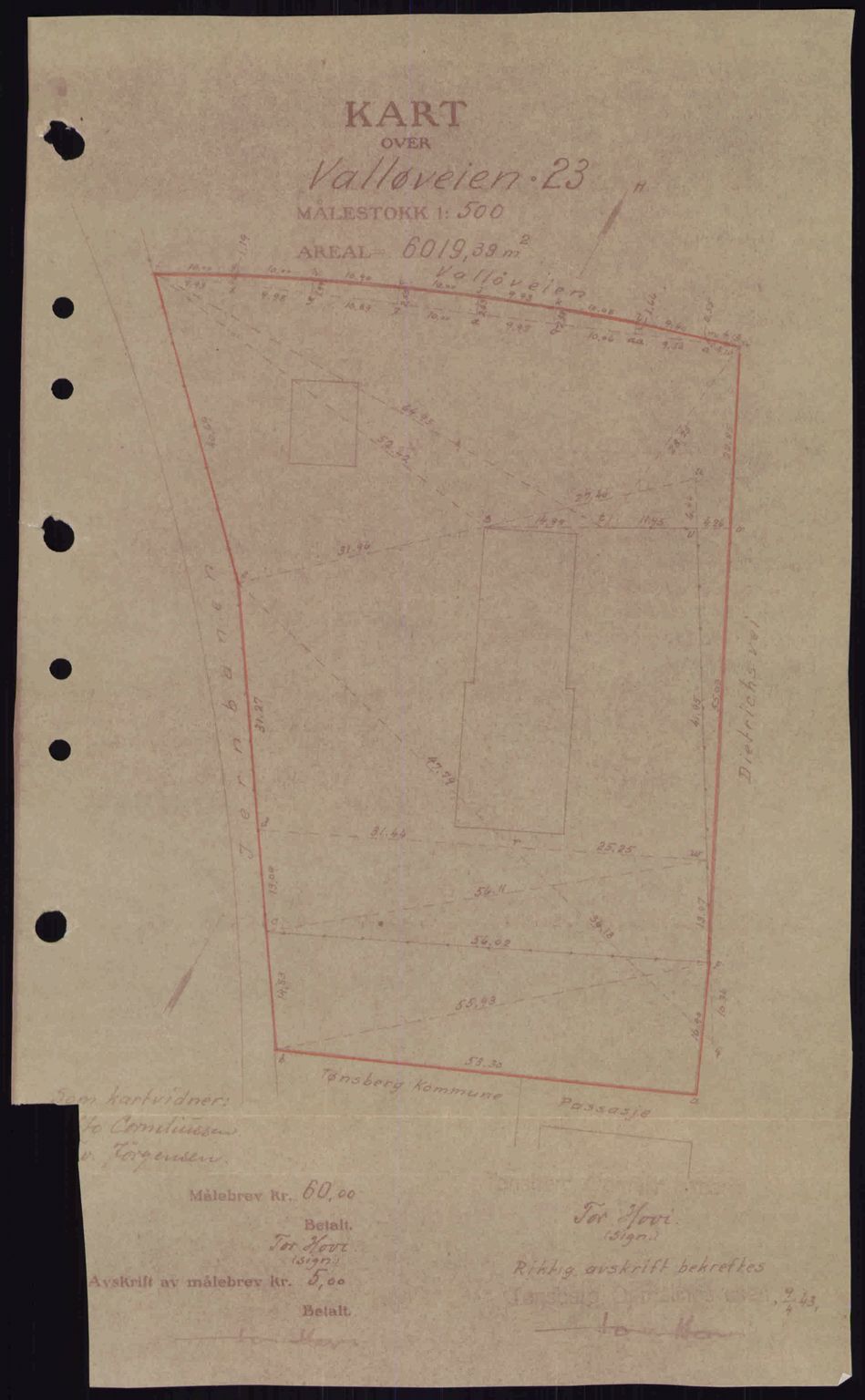 Tønsberg sorenskriveri, AV/SAKO-A-130/G/Ga/Gaa/L0017a: Mortgage book no. A17a, 1945-1945, Diary no: : 1646/1945