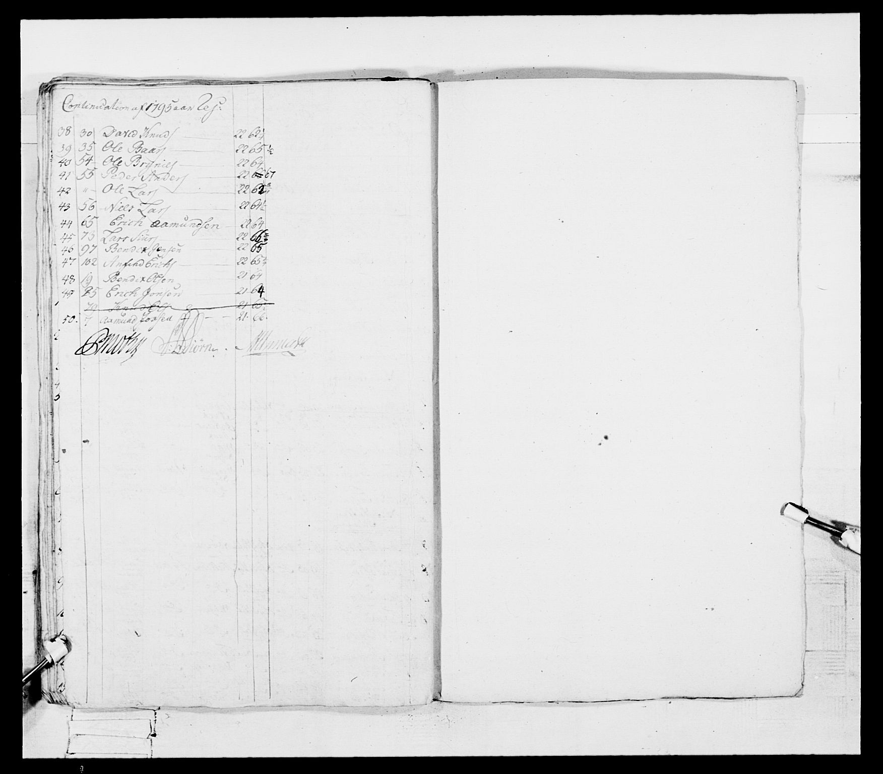 Generalitets- og kommissariatskollegiet, Det kongelige norske kommissariatskollegium, AV/RA-EA-5420/E/Eh/L0096: Bergenhusiske nasjonale infanteriregiment, 1791-1803, p. 151