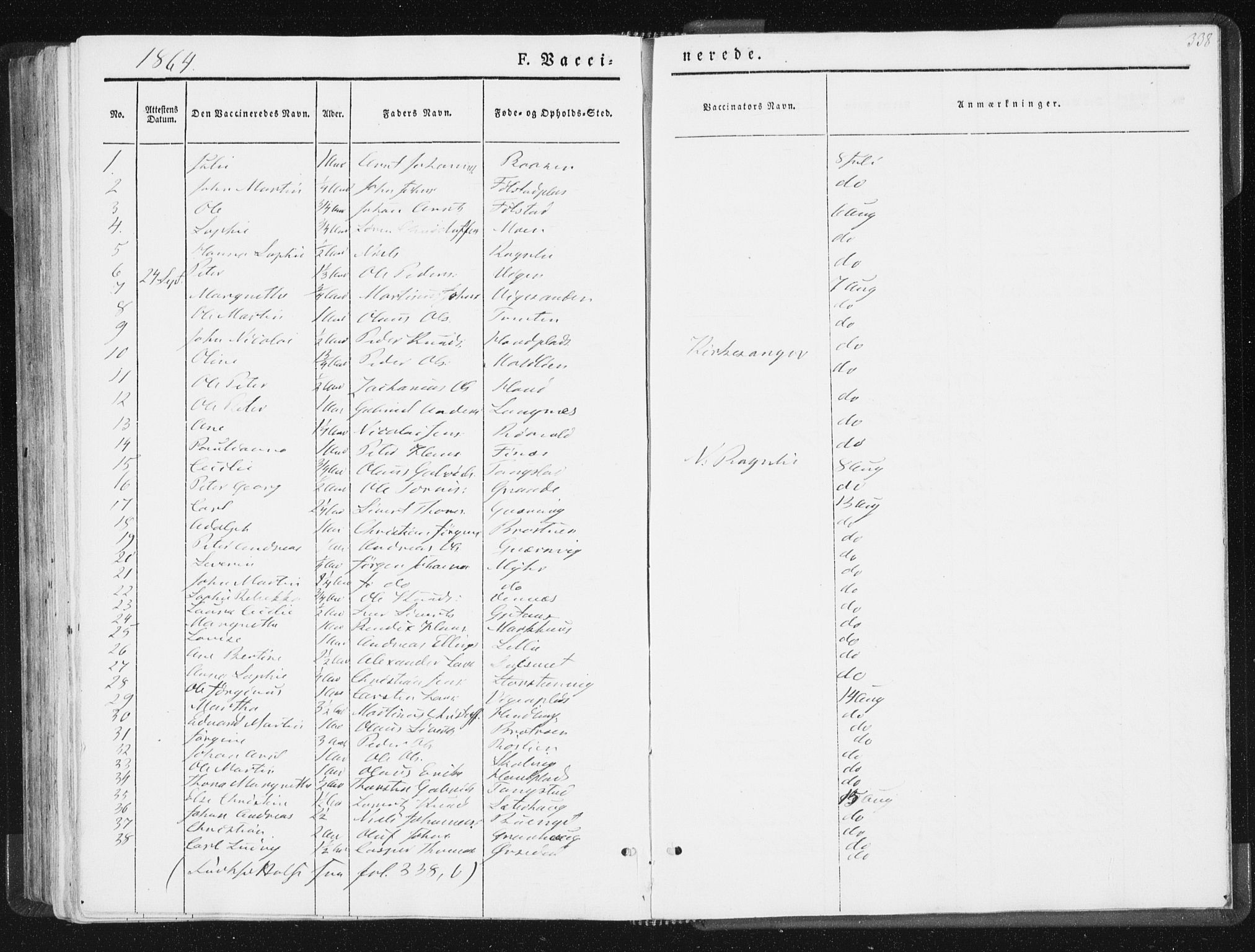 Ministerialprotokoller, klokkerbøker og fødselsregistre - Nord-Trøndelag, SAT/A-1458/744/L0418: Parish register (official) no. 744A02, 1843-1866, p. 338