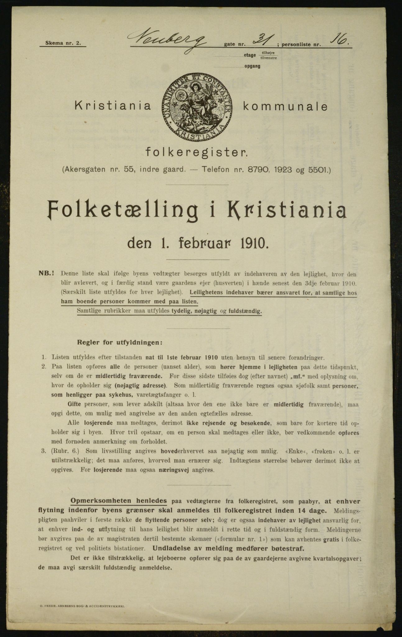 OBA, Municipal Census 1910 for Kristiania, 1910, p. 67757