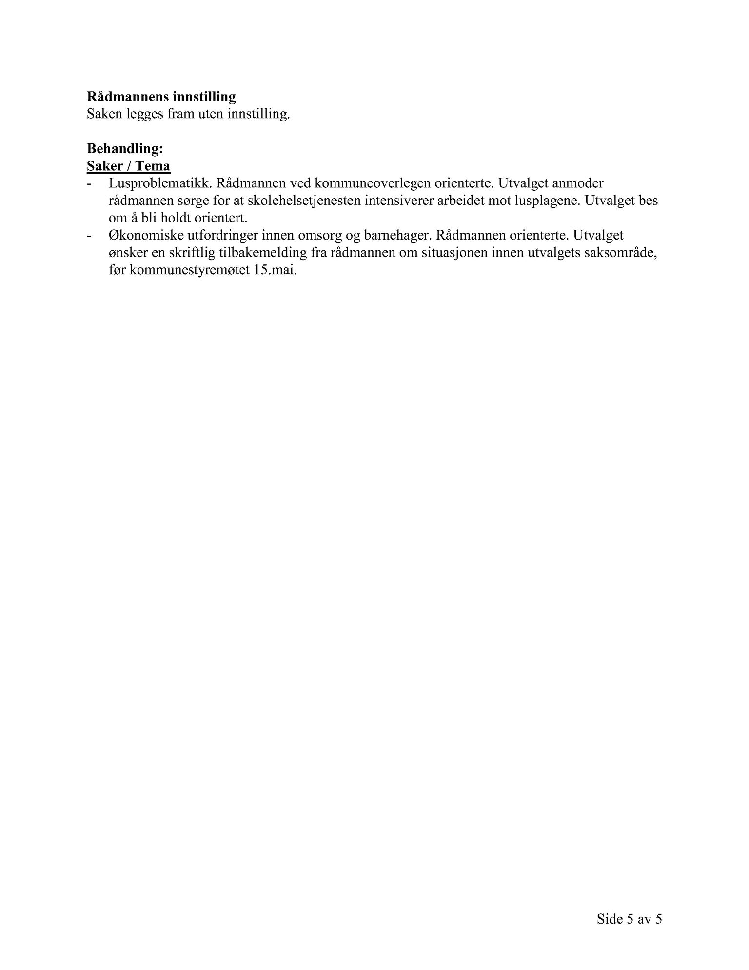 Klæbu Kommune, TRKO/KK/05-UOm/L005: Utvalg for omsorg - Møtedokumenter, 2014, p. 129