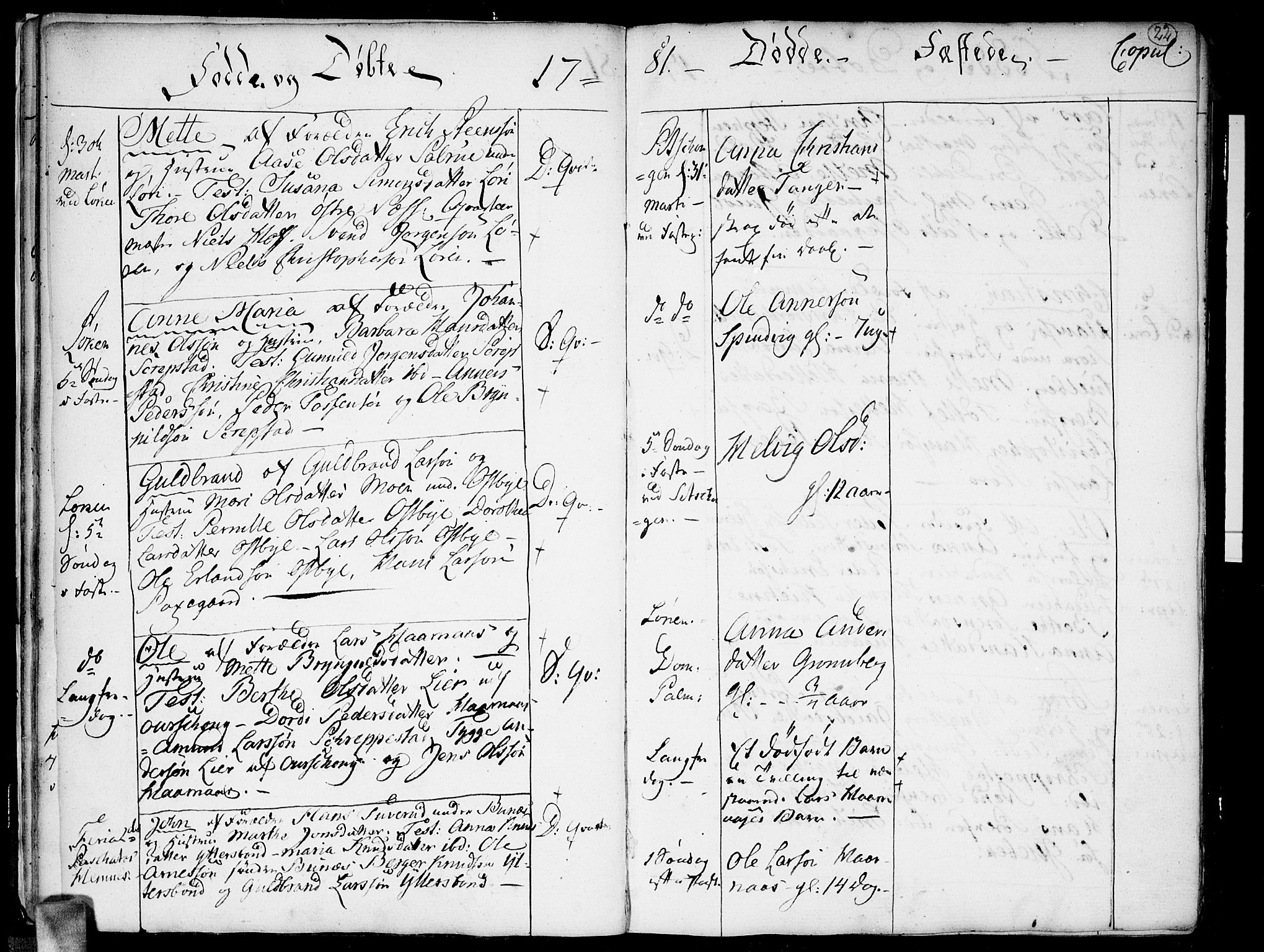 Høland prestekontor Kirkebøker, SAO/A-10346a/F/Fa/L0005: Parish register (official) no. I 5, 1780-1793, p. 22