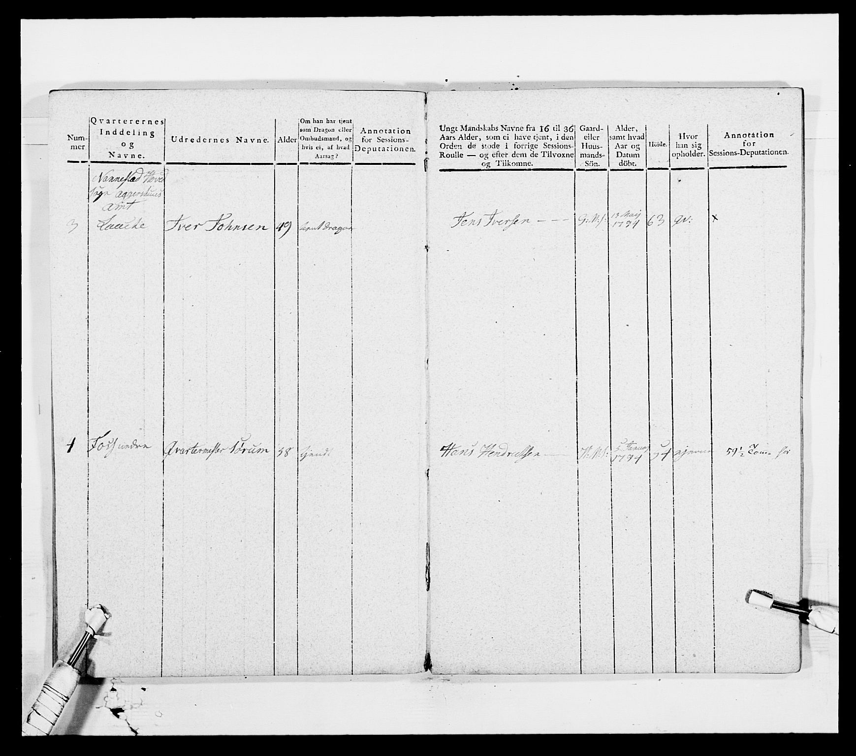 Generalitets- og kommissariatskollegiet, Det kongelige norske kommissariatskollegium, AV/RA-EA-5420/E/Eh/L0003: 1. Sønnafjelske dragonregiment, 1767-1812, p. 693